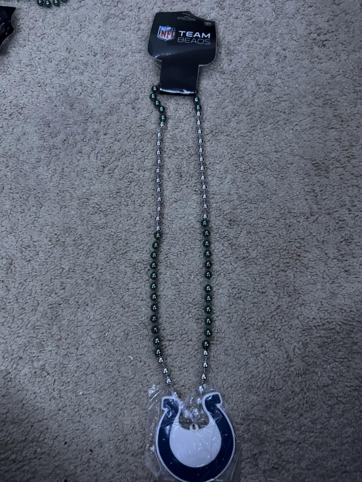 Other NFL Team Beads Necklace with Indianapolis Colts Pendant Size ONE SIZE - 1 Thumbnail
