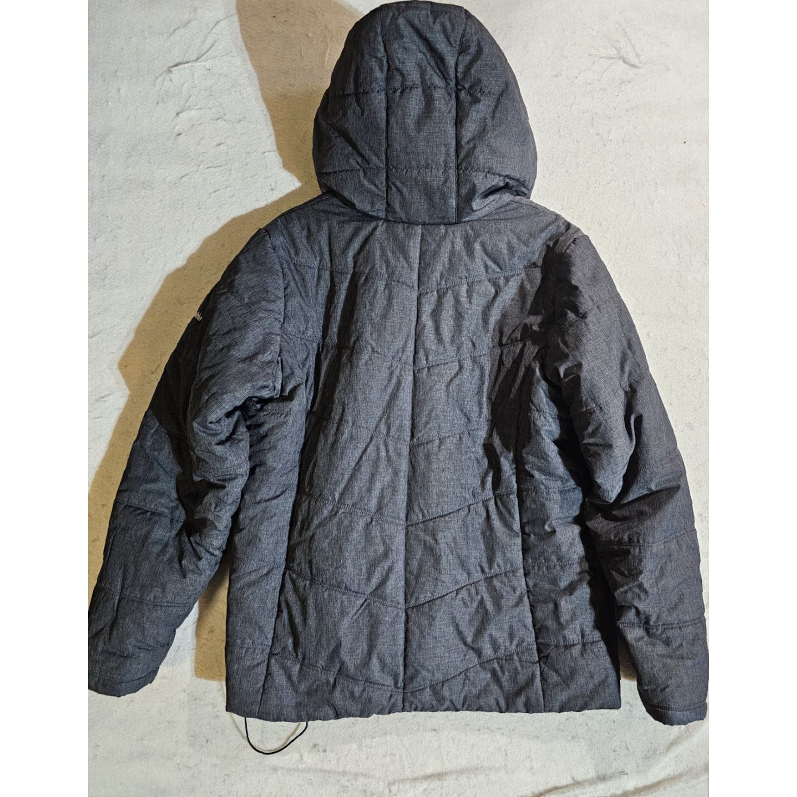 Vintage Columbia Classic Dark Grey Winter Quilted Puffer Jacket Hooded Women's XL Size XL / US 12-14 / IT 48-50 - 6 Thumbnail