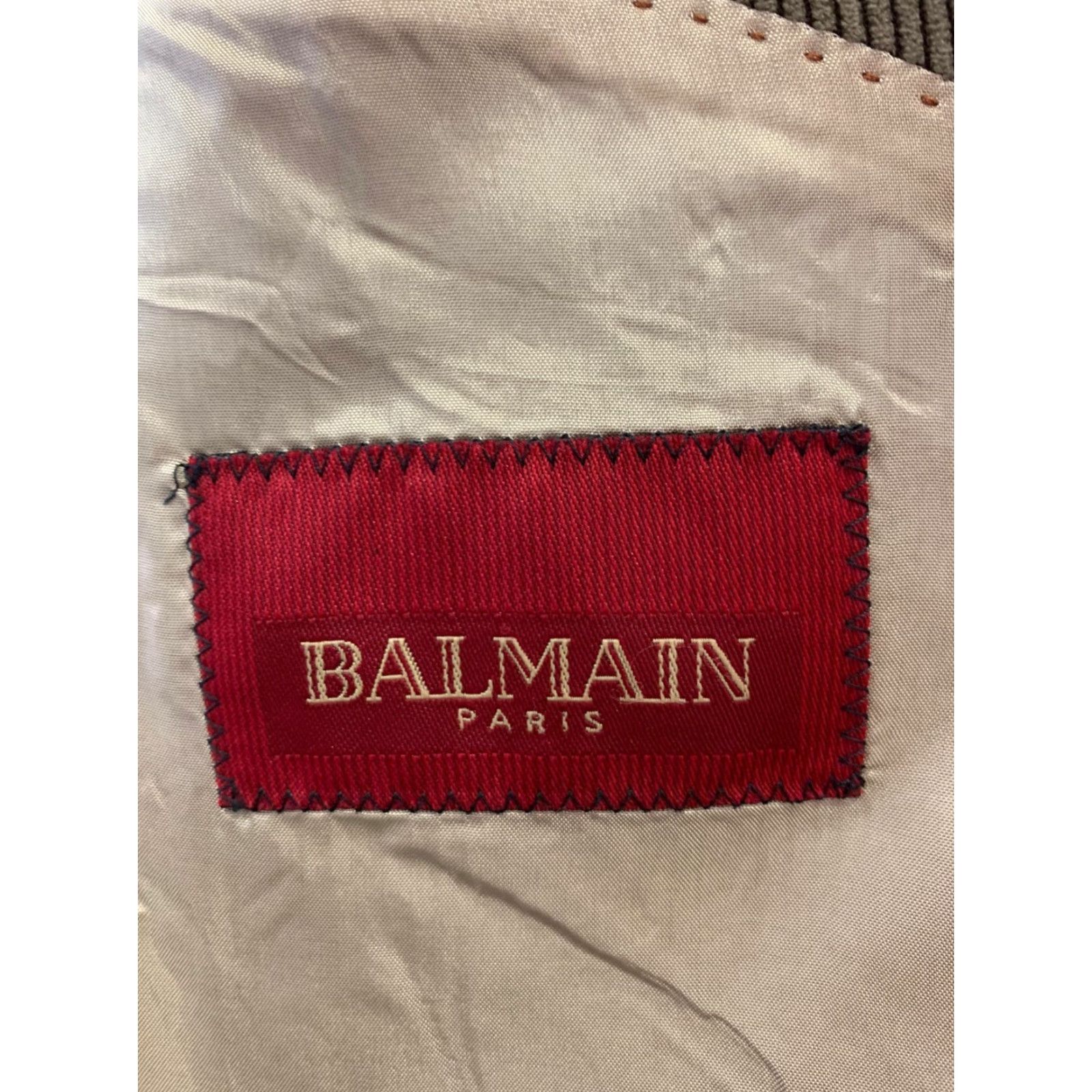Balmain Balmain Paris Blazer Men Corduroy Brown M IT 48 Wool? (corduroy) Luxury vintage? Size 40R - 3 Thumbnail