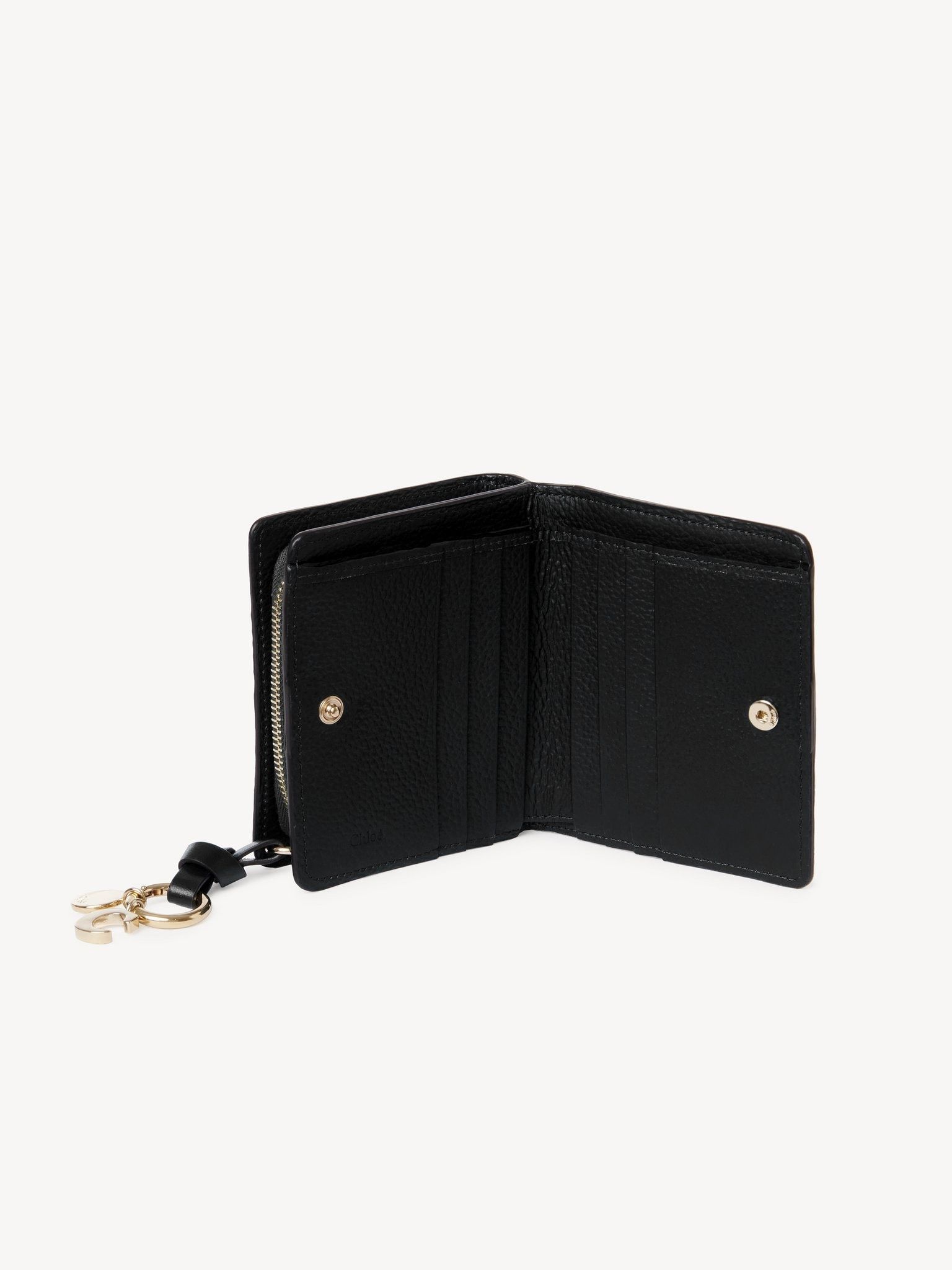 Chloe o1loc1c10226 Size: OS / Alphabet Compact Wallet in Black Size ONE SIZE - 3 Thumbnail