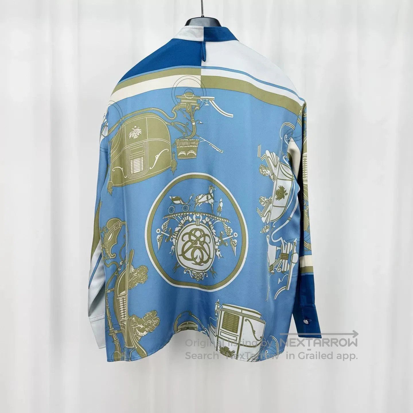 Hermes Hermes Silk Blouse with Colorful Patterns. Size XS / US 0-2 / IT 36-38 - 2 Thumbnail
