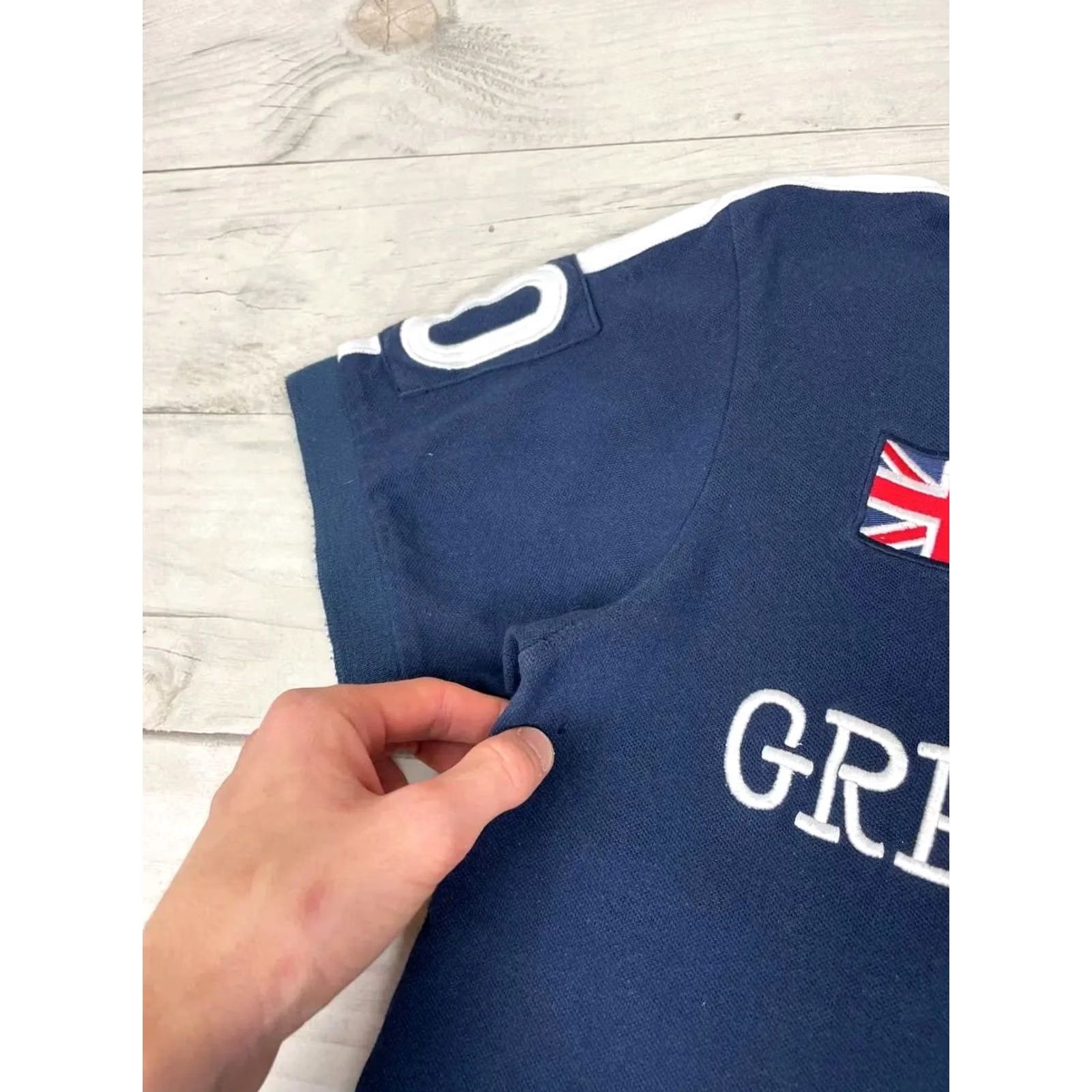 Polo Ralph Lauren VINTAGE Polo Ralph Lauren Great Britain GBR Rugby Polo Shirt Men Sz M Blue Shirt Polo Rugby Mens M Blue GBR Great Britain Logo All Seasons 90s Size US M / EU 48-50 / 2 - 5 Thumbnail