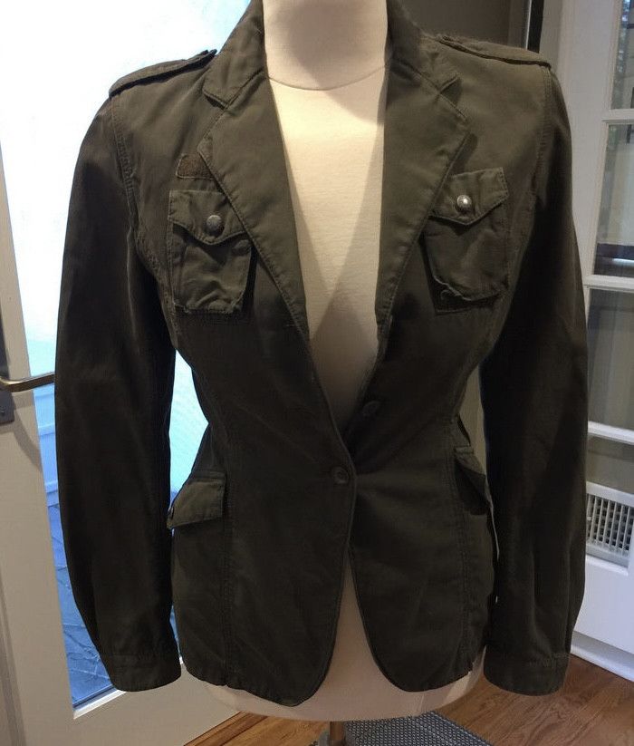 Prada Prada early 2000's green military blazer jackets Size US S / EU 44-46 / 1 - 3 Thumbnail
