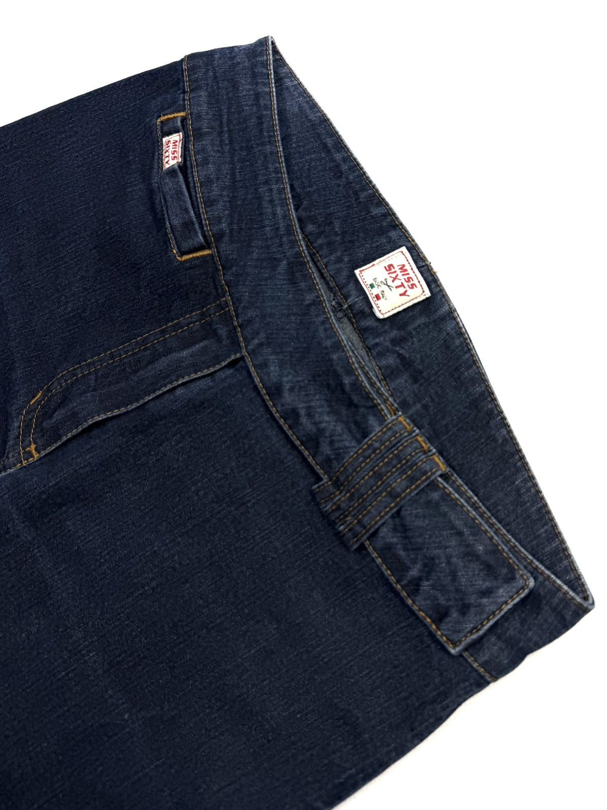 Miss Sixty Miss Sixty 00s Bootcut Navy Denim Jeans Vintage Japan Y2K Size 31" - 8 Thumbnail