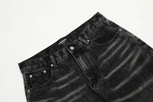Jean Vintage washed distressed loose cargo ripped straight jeans Size US 32 / EU 48 - 3 Thumbnail
