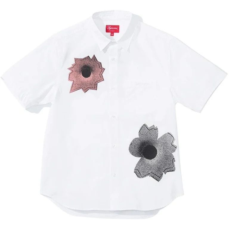 Supreme Nate Lowman S/S Shirt - White, Medium Size US M / EU 48-50 / 2 - 1 Thumbnail