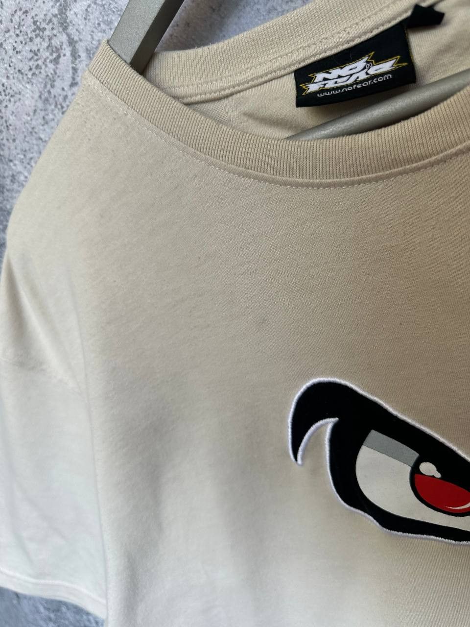 No Fear No Fear Vintage Y2K Big Eyes T-Shirt Beige Crew Tee Size US XL / EU 56 / 4 - 7 Thumbnail