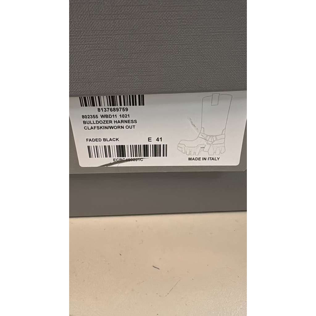 Balenciaga o1rshd1 Q:2 / Bulldozer Harness Boots in Faded Black Size US 8 / EU 41 - 22 Thumbnail