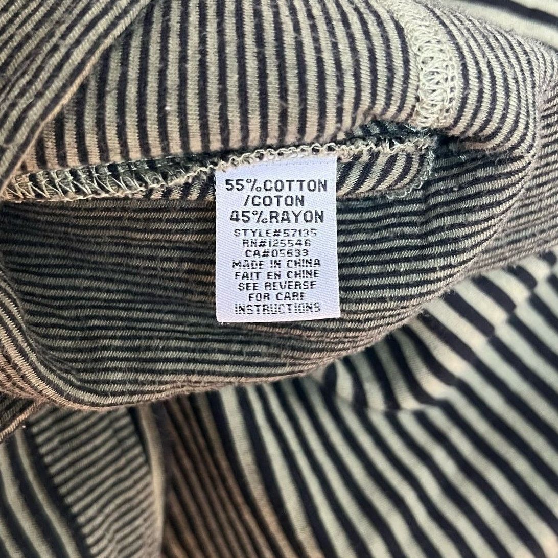 Habitat Habitat Green Striped Cardigan L Scoop Neck Button Front Size L / US 10 / IT 46 - 6 Thumbnail