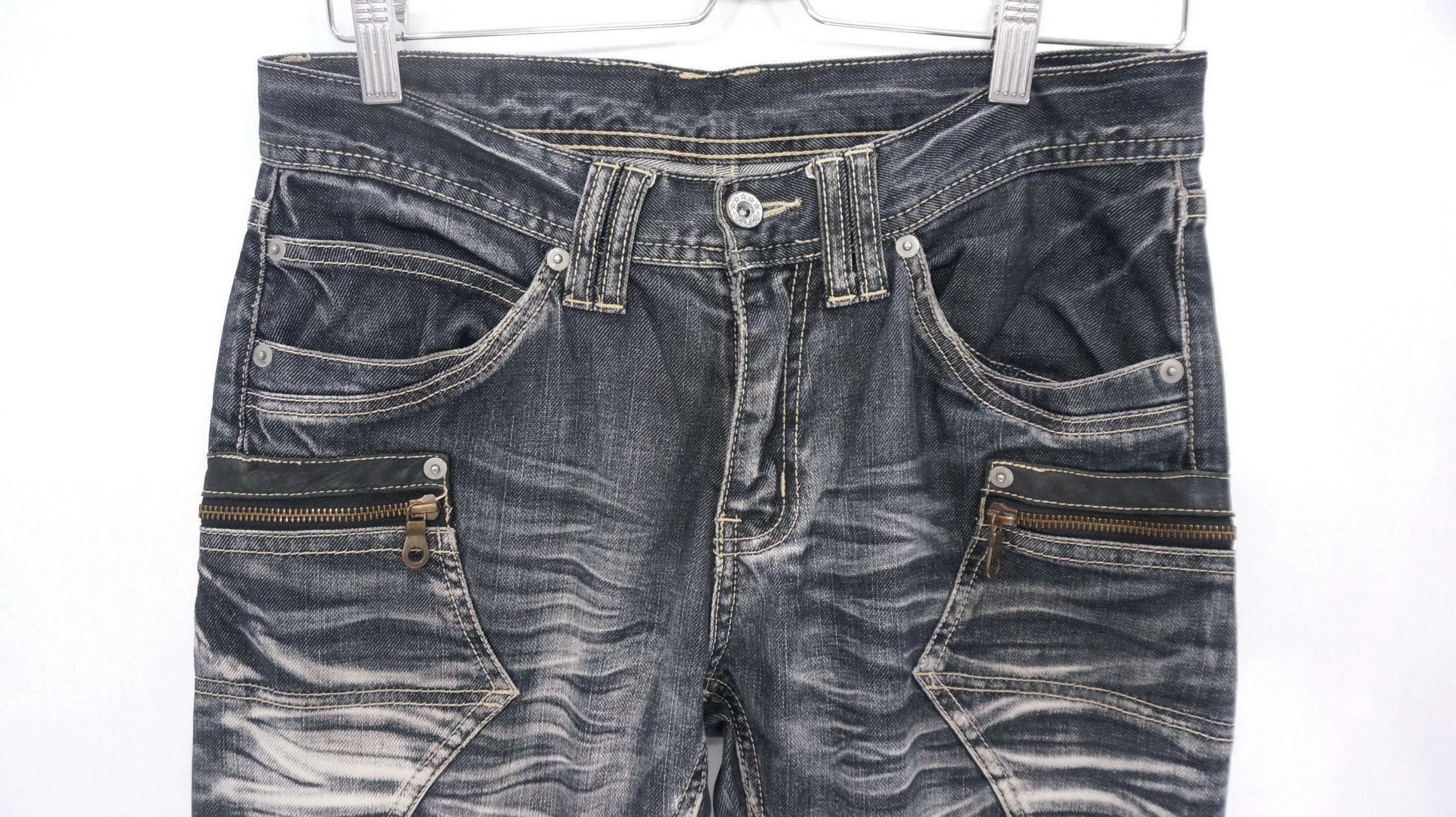Japanese Brand Michel Klein Homme Paris Black Vintage Jeans Size US 30 / EU 46 - 4 Thumbnail