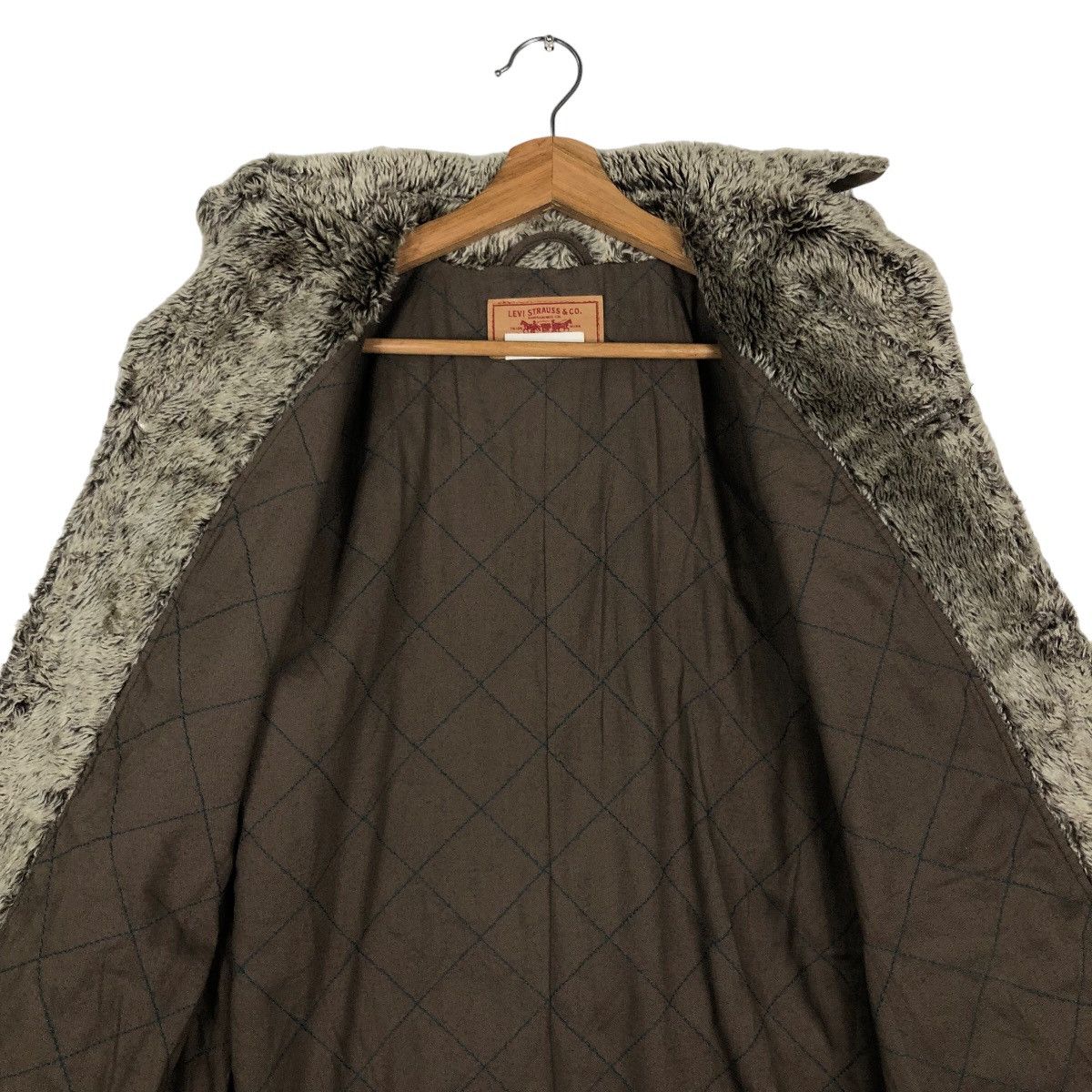 Japanese Brand 🔥Vintage Levi’s Biker Jacket Mink Fur Collar USA Size US M / EU 48-50 / 2 - 14 Thumbnail