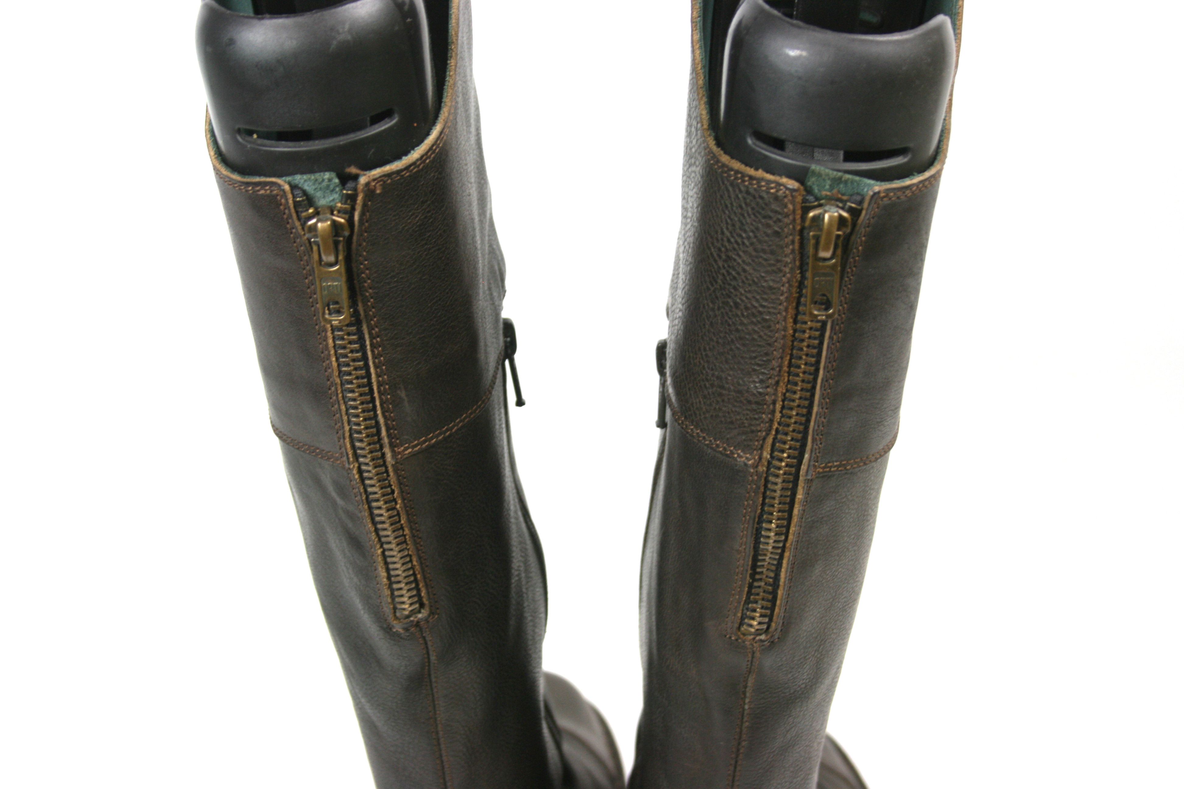 Other Bubetti Avant Garde Knee High Biker Boots Vintage Size US 8.5 / IT 38.5 - 10 Thumbnail