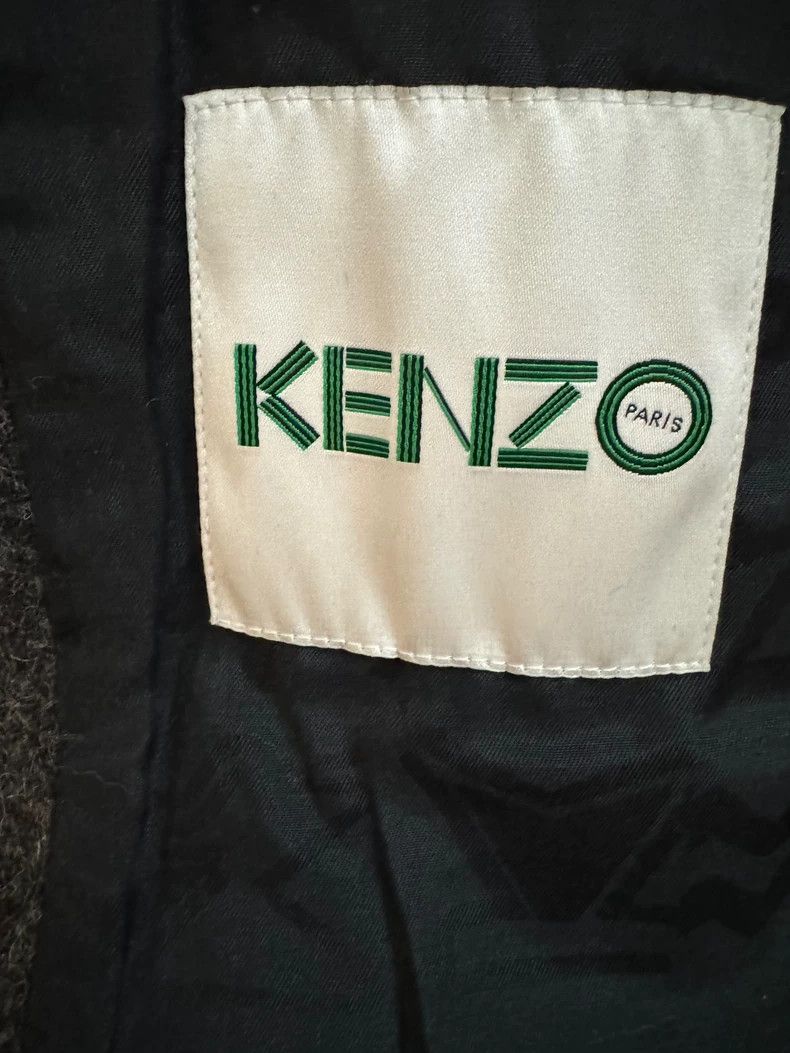 Kenzo KENZO Gray wool coat Size US S / EU 44-46 / 1 - 2 Thumbnail