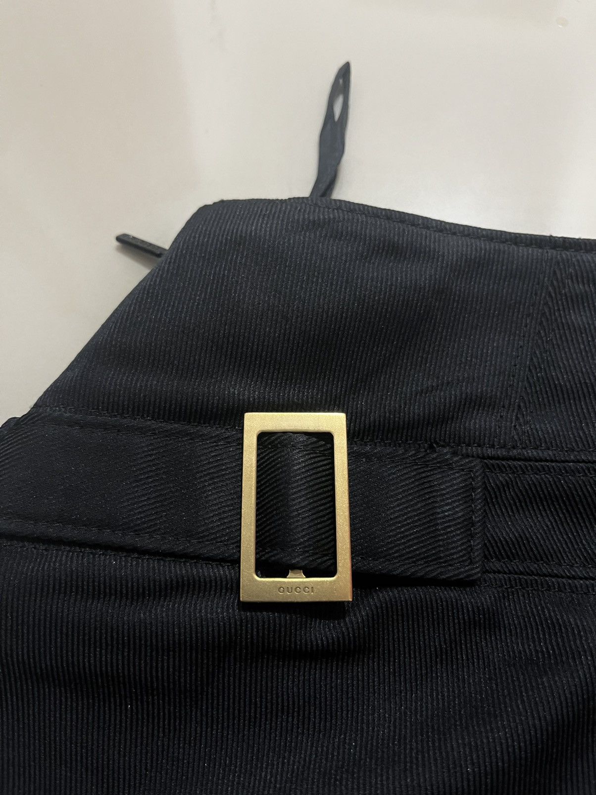 Gucci FW2003 GUCCI BY TOM FORD BUCKLE FLARED PANTS Size US 28 / EU 44 - 10 Thumbnail