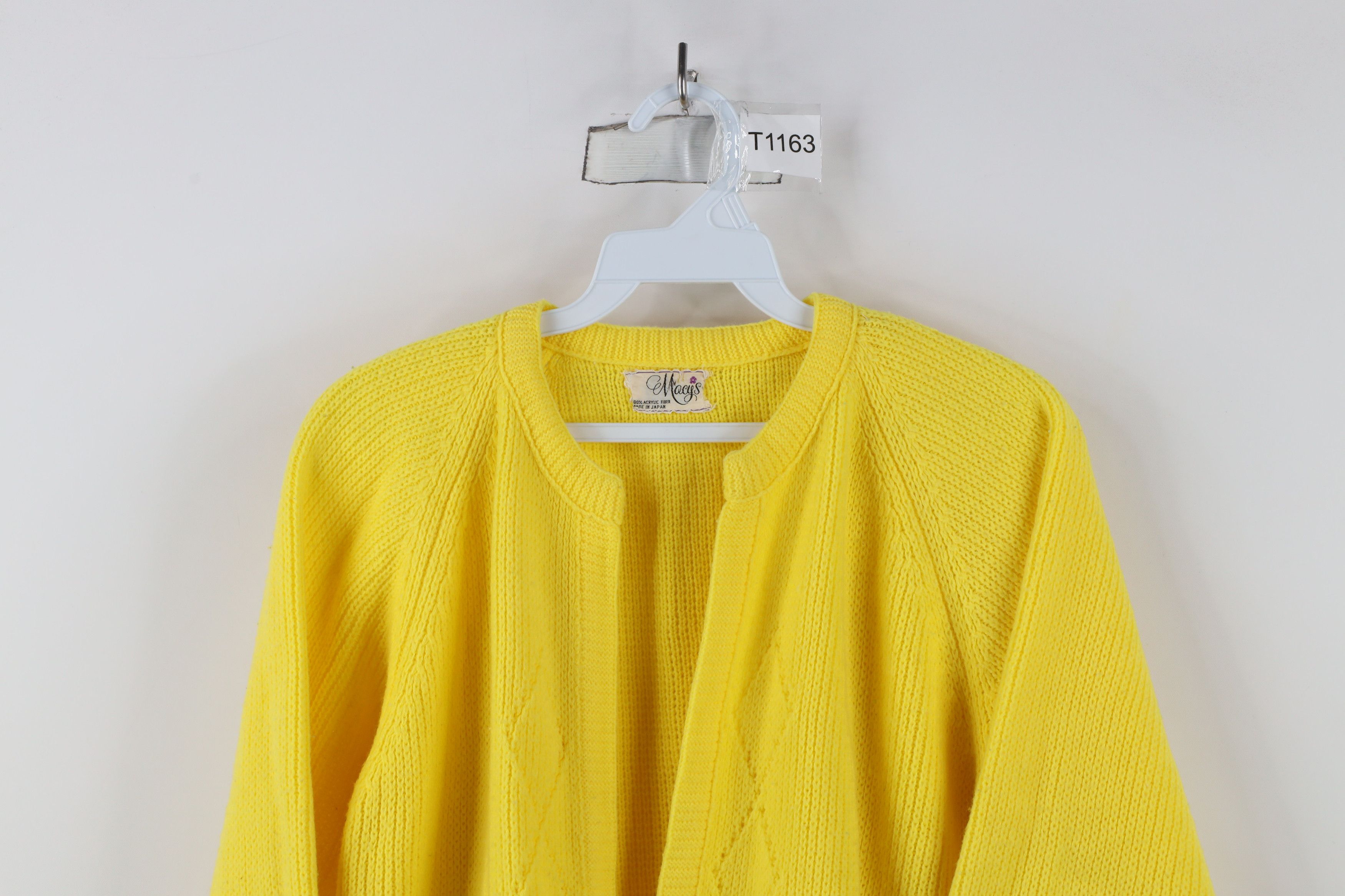 Macys × Vintage Vintage 60s Macys Ribbed Knit Open Front Cardigan Sweater Size S / US 4 / IT 40 - 2 Thumbnail