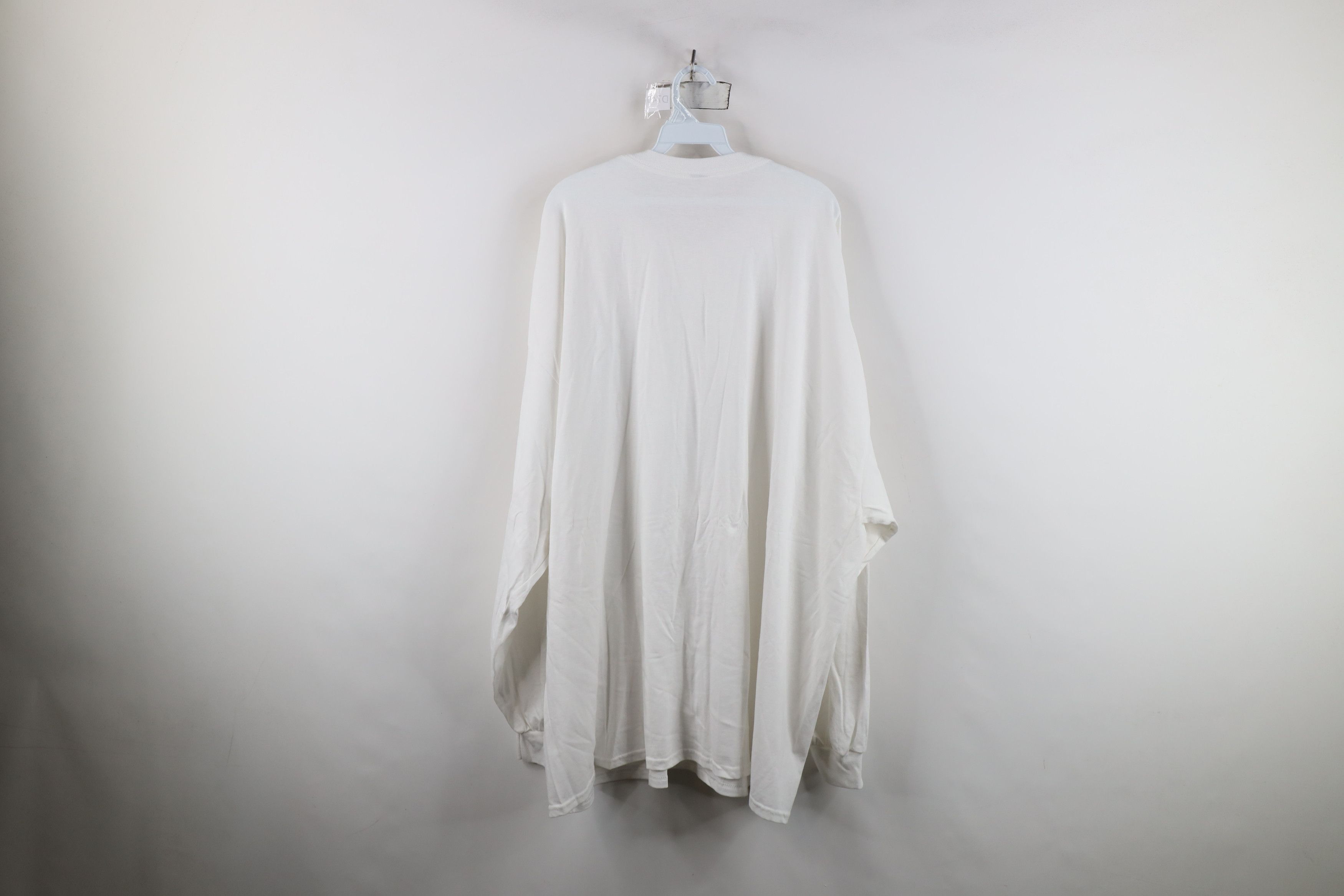Vintage Vintage 90s Y2K Streetwear Cotton Long Sleeve T-Shirt White Size US XXL / EU 58 / 5 - 8 Thumbnail