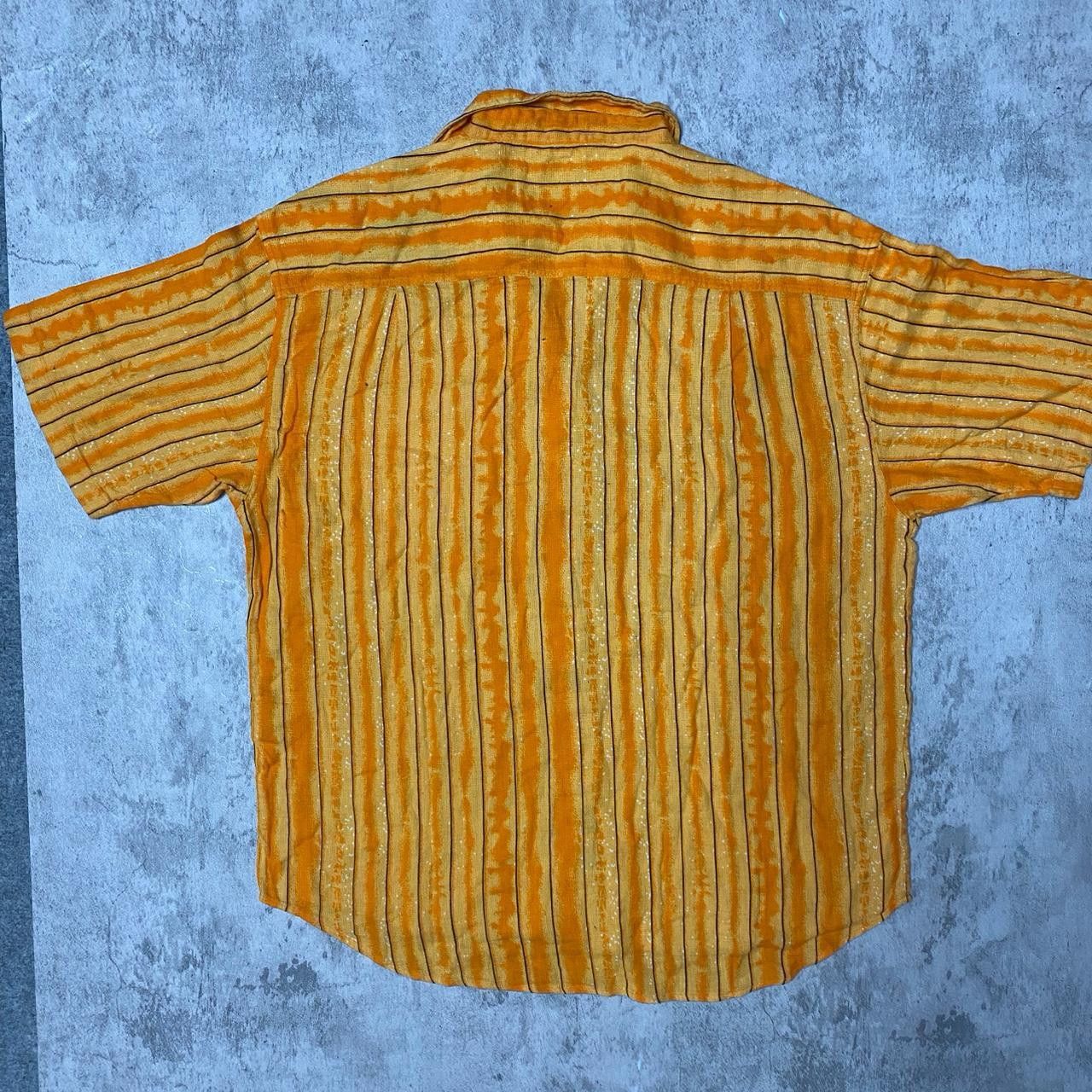 Other Yellow and orange striped button-up shirt #retro Size US XXL / EU 58 / 5 - 5 Thumbnail