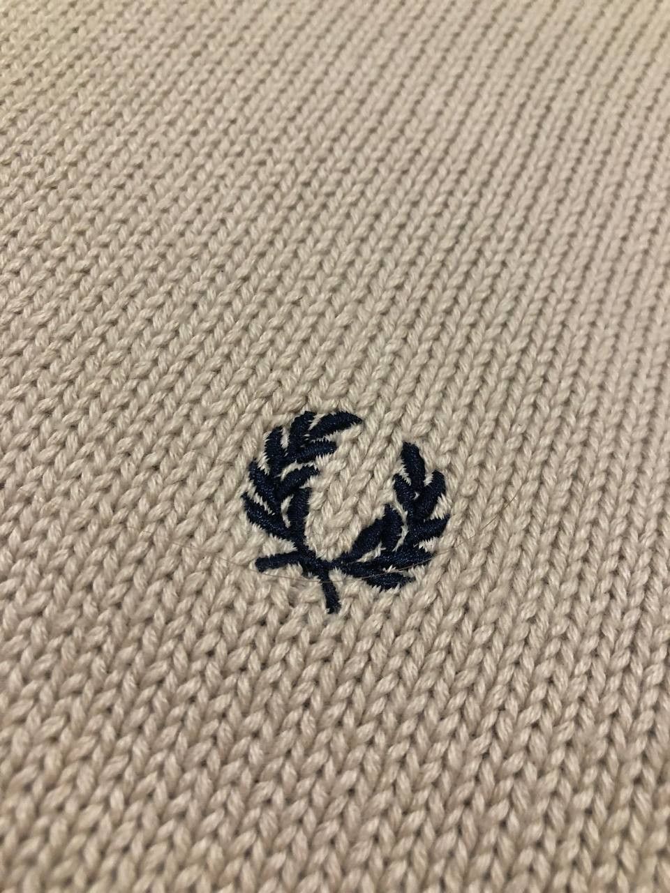 Fred Perry VINTAGE FRED PERRY Knit Quarter Sweater Size US L / EU 52-54 / 3 - 5 Thumbnail
