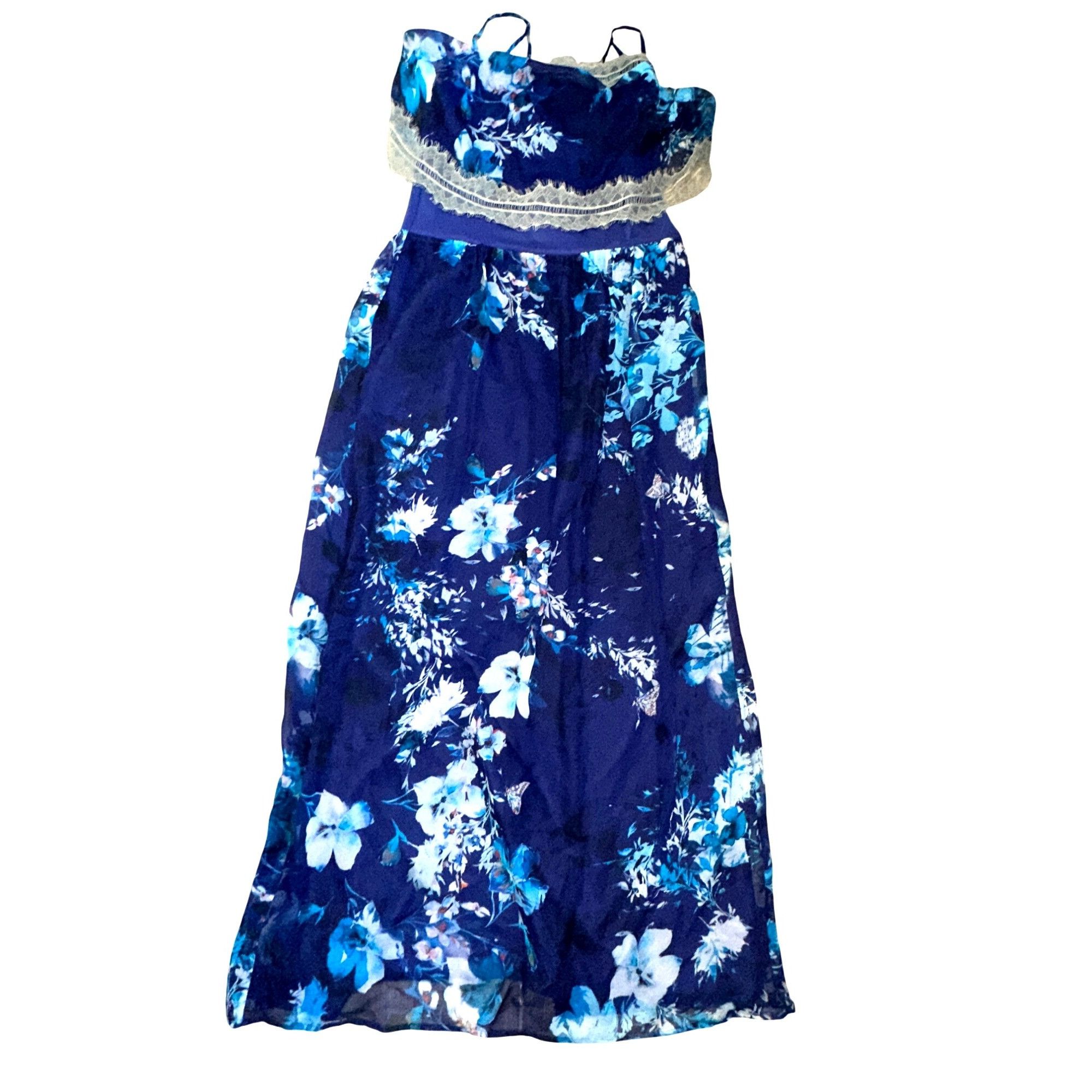 Other Twelfth Street by Cynthia Vincent Small Navy Floral Silk Max Size S / US 4 / IT 40 - 14 Thumbnail