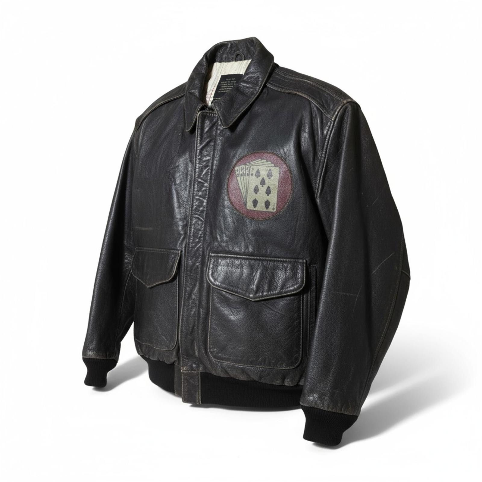 Avirex Avirex - Men's Vintage Leather Bomber Jacket Size US L / EU 52-54 / 3 - 1 Thumbnail