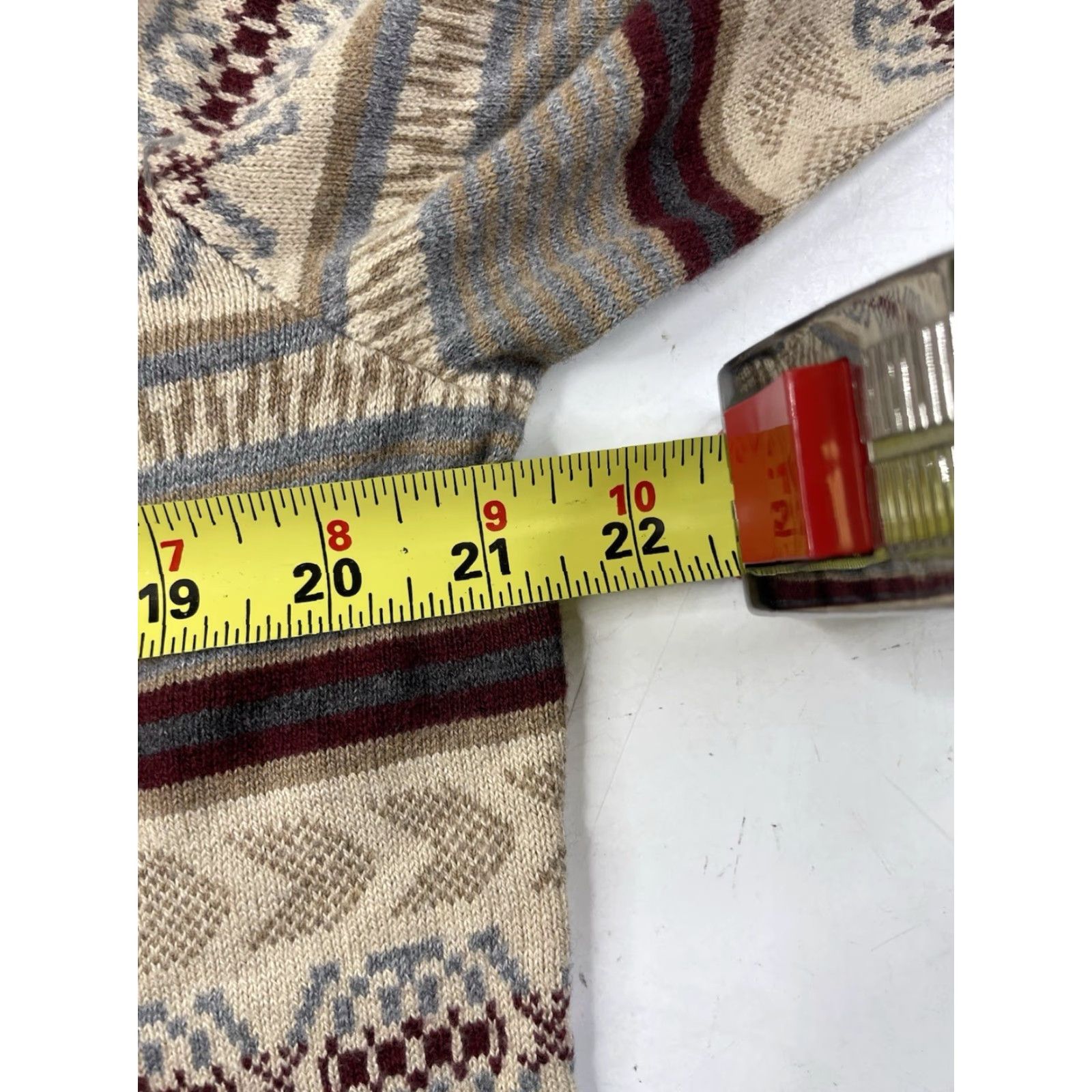 Tasso Elba Tasso Elba Sweater 1/4 Zip Pullover Men L Fair Isle Multicolor Knit Cashmere Blend Size US L / EU 52-54 / 3 - 7 Thumbnail