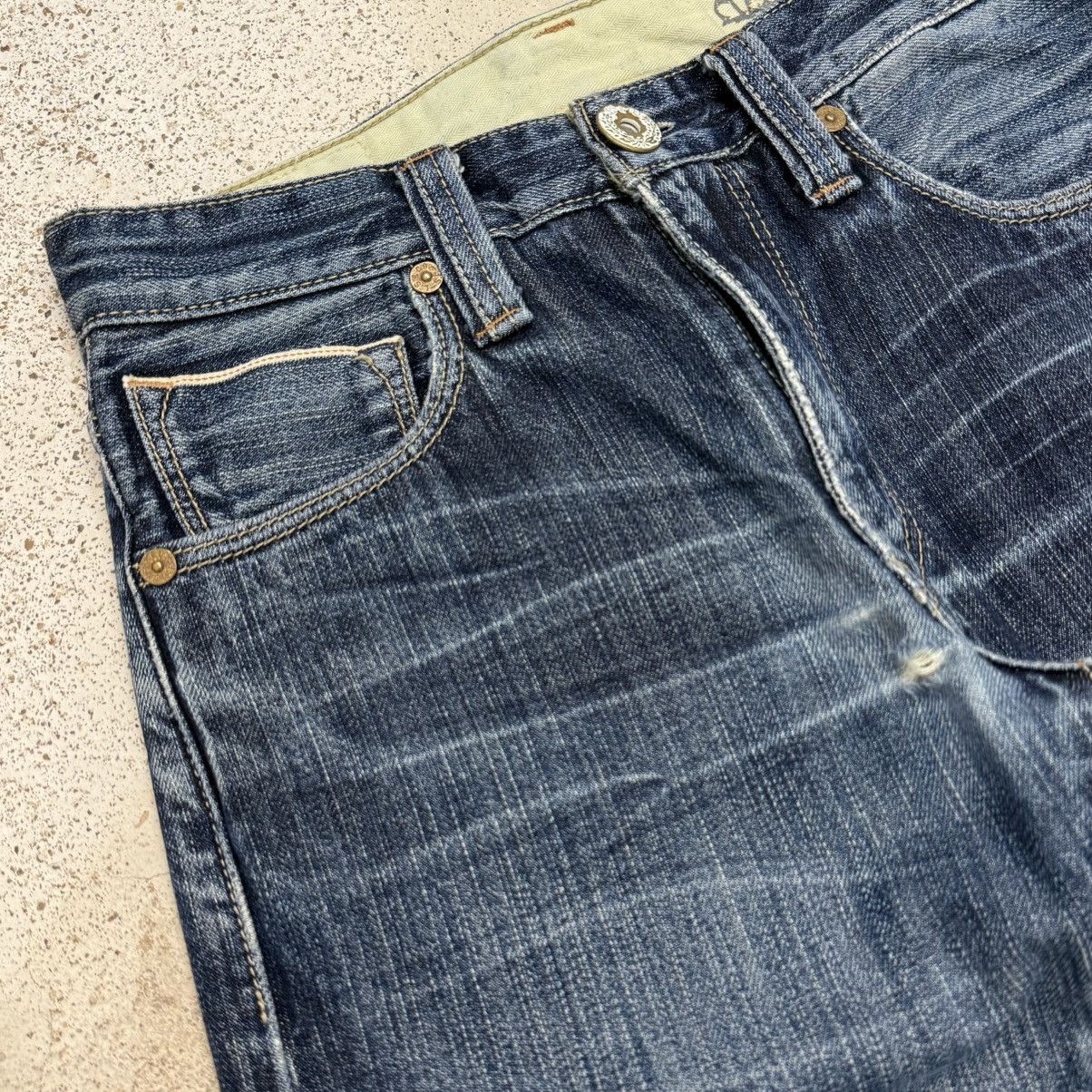 Levi's Levis 505 Selvedge Slim Straight Distressed Denim Pants Size US 28 / EU 44 - 9 Thumbnail