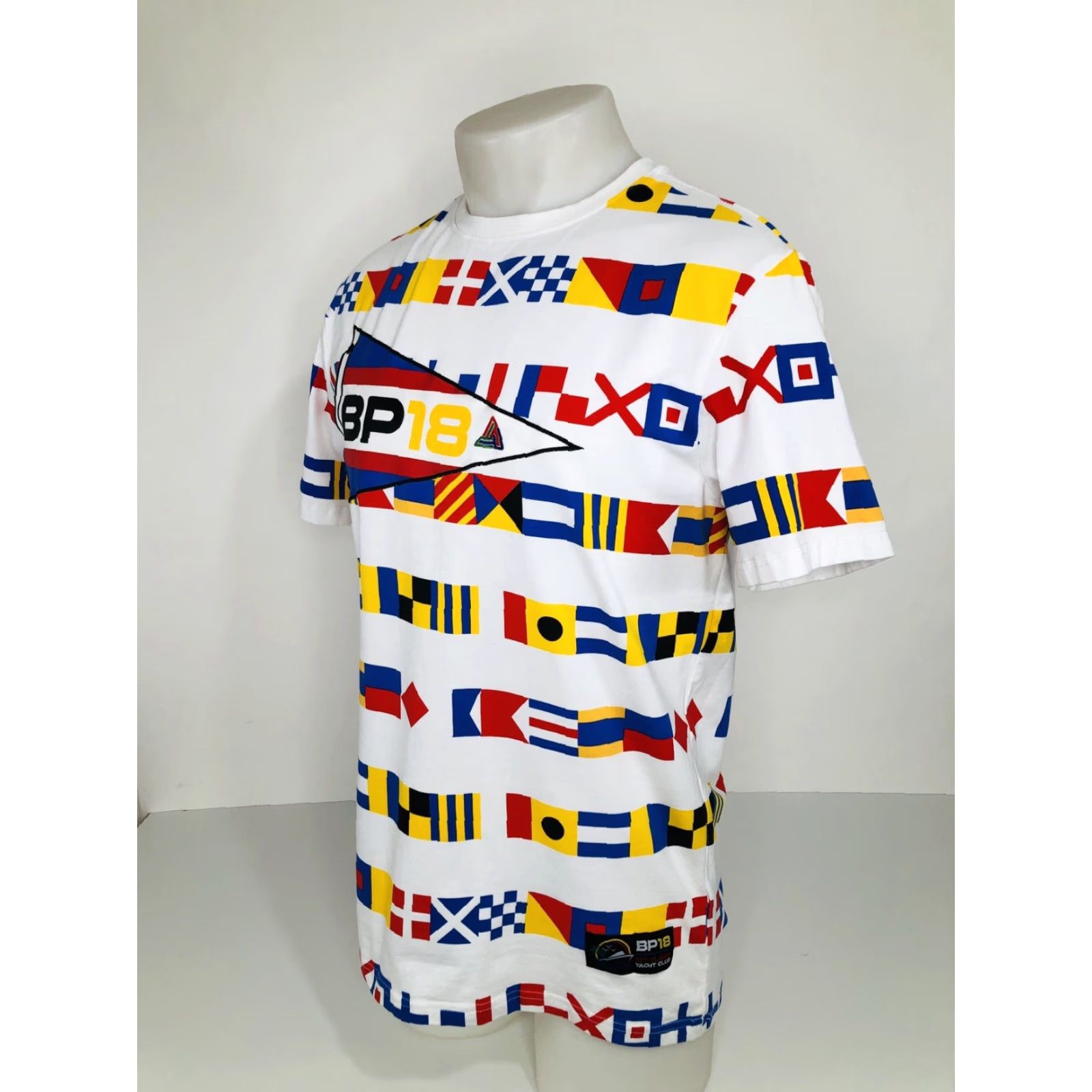Black Pyramid BLACK PYRAMID BP18 - Embroidered Flag White Shirt M Mens Sm/Md Size US M / EU 48-50 / 2 - 3 Thumbnail
