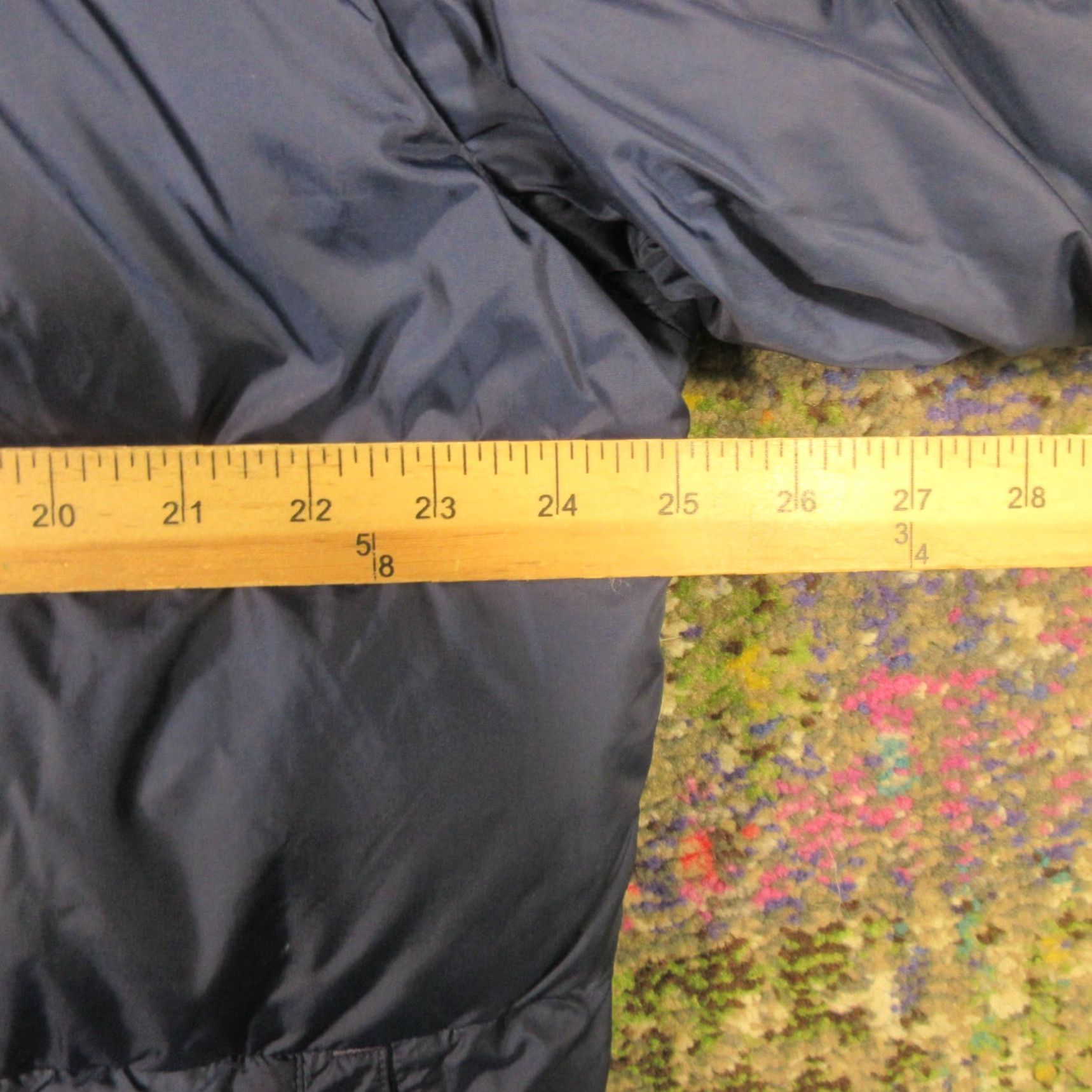 Eddie Bauer Eddie Bauer Puffer Jacket Womens L Navy Quilted Down Lightweight Breathable Zip Pockets Mid-Length Mock High Neck Softshell Accessories: None Size L / US 10 / IT 46 - 4 Thumbnail