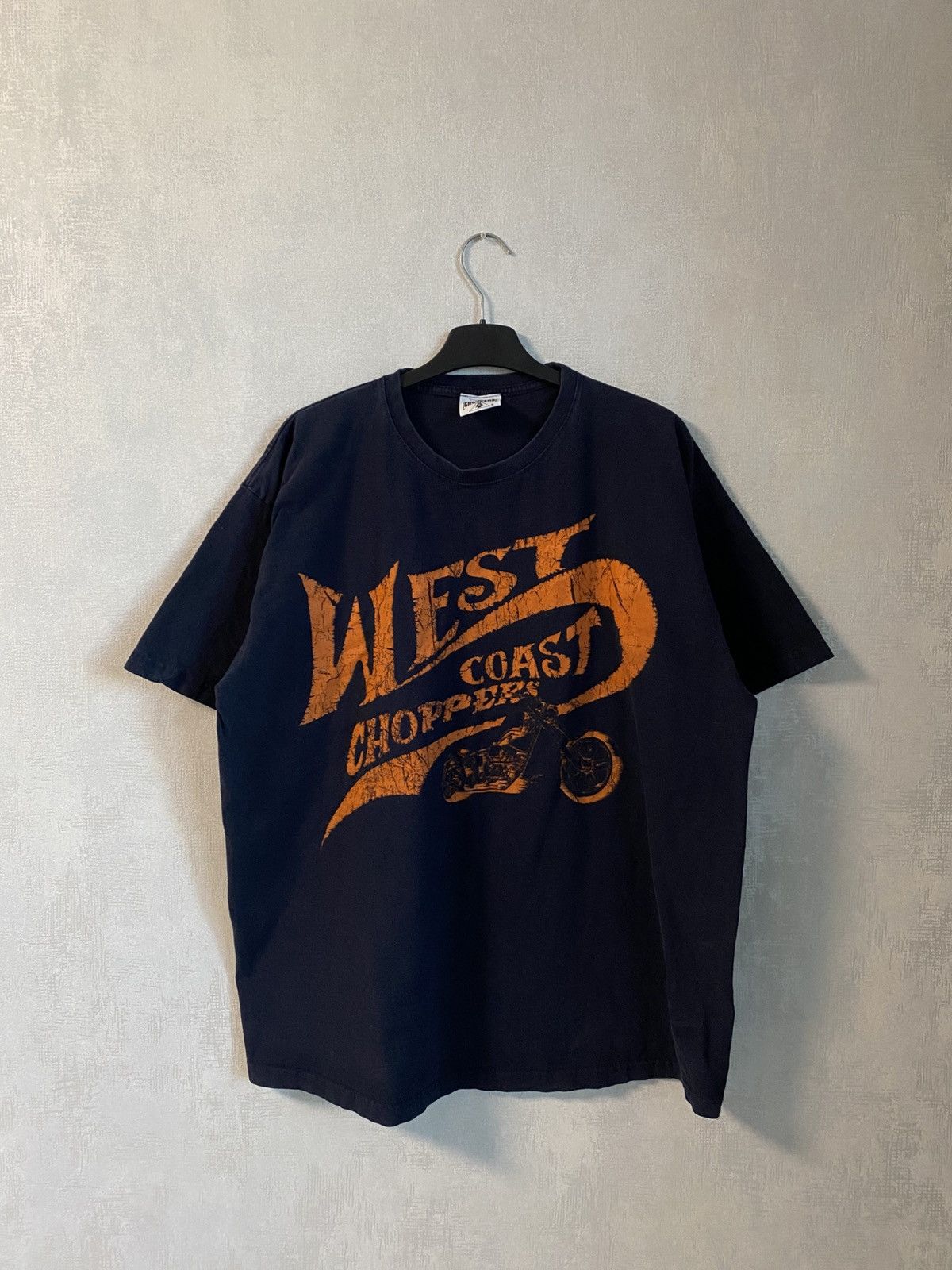 Vintage × West Coast Choppers 🔥WEST COAST CHOPPERS BIG LOGO T-SHIRT NAVY Size US L / EU 52-54 / 3 - 1 Thumbnail