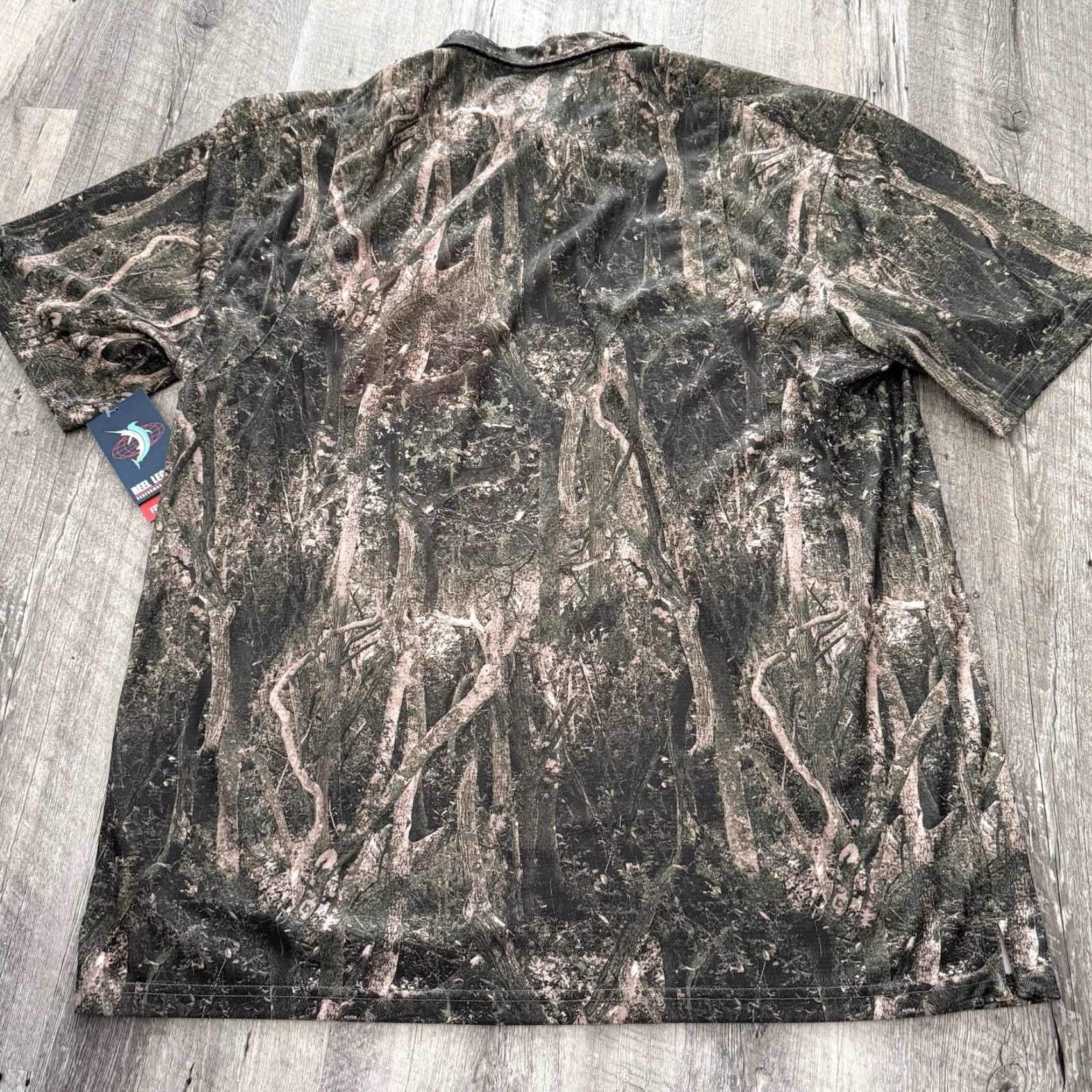 Vintage Reel Legends Freeline Polo Men XL Woodland Performance UPF 30 Wicking Vented NEW Size US XL / EU 56 / 4 - 5 Thumbnail