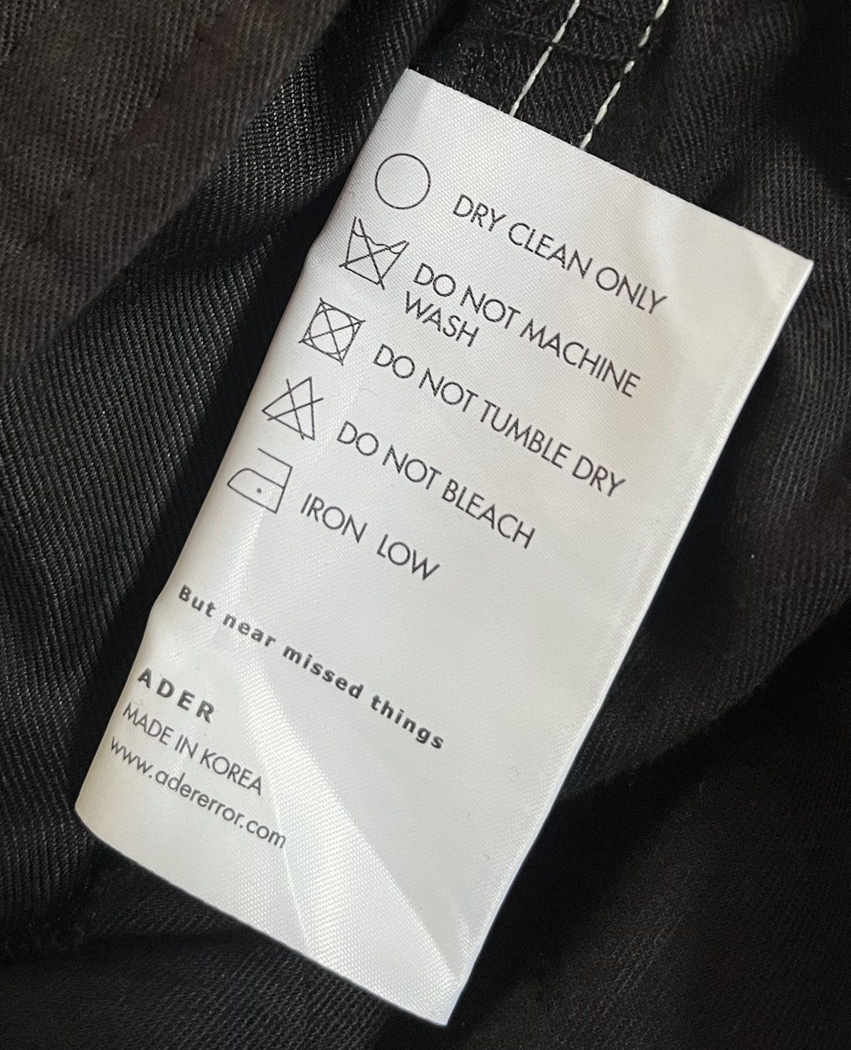 Ader Error Adererror FW20 contrast stitched flowy black trousers Size US 29 - 4 Thumbnail