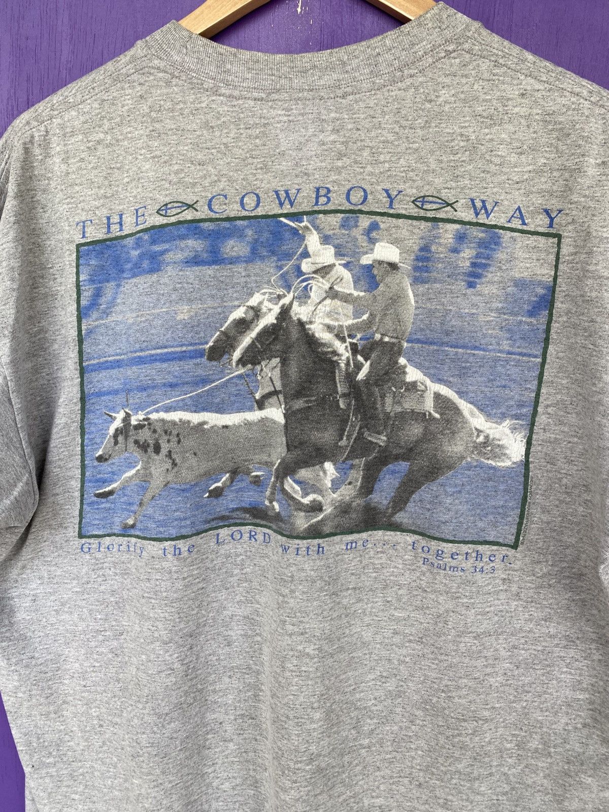 Other Vintage 00s Cowboy brand jesus tee Size US L / EU 52-54 / 3 - 3 Thumbnail