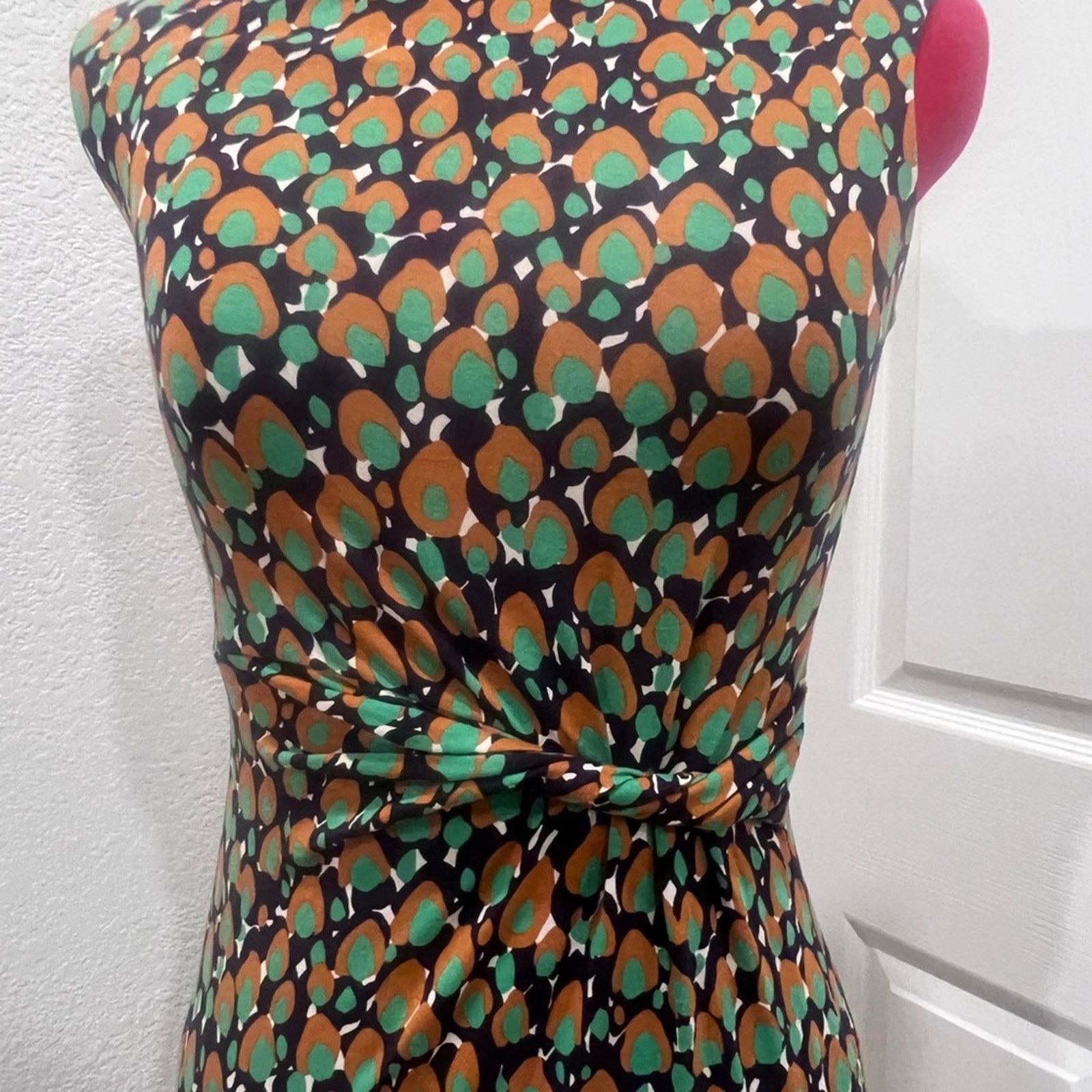 Boden Elegant Boden Multicolor Patterned Dress 2R Size XS / US 0-2 / IT 36-38 - 2 Thumbnail