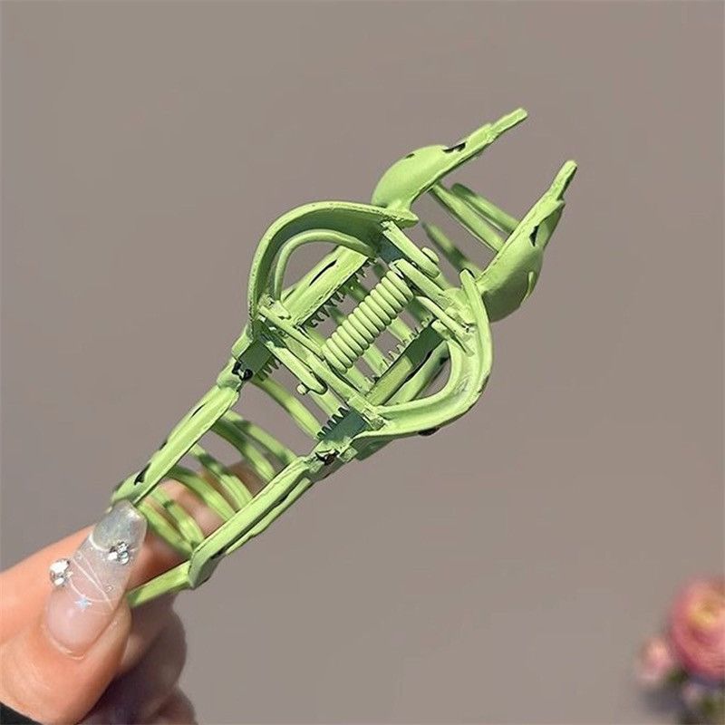 Vintage Green Frogs Hair Claw Clip 🐸 Size ONE SIZE - 6 Thumbnail