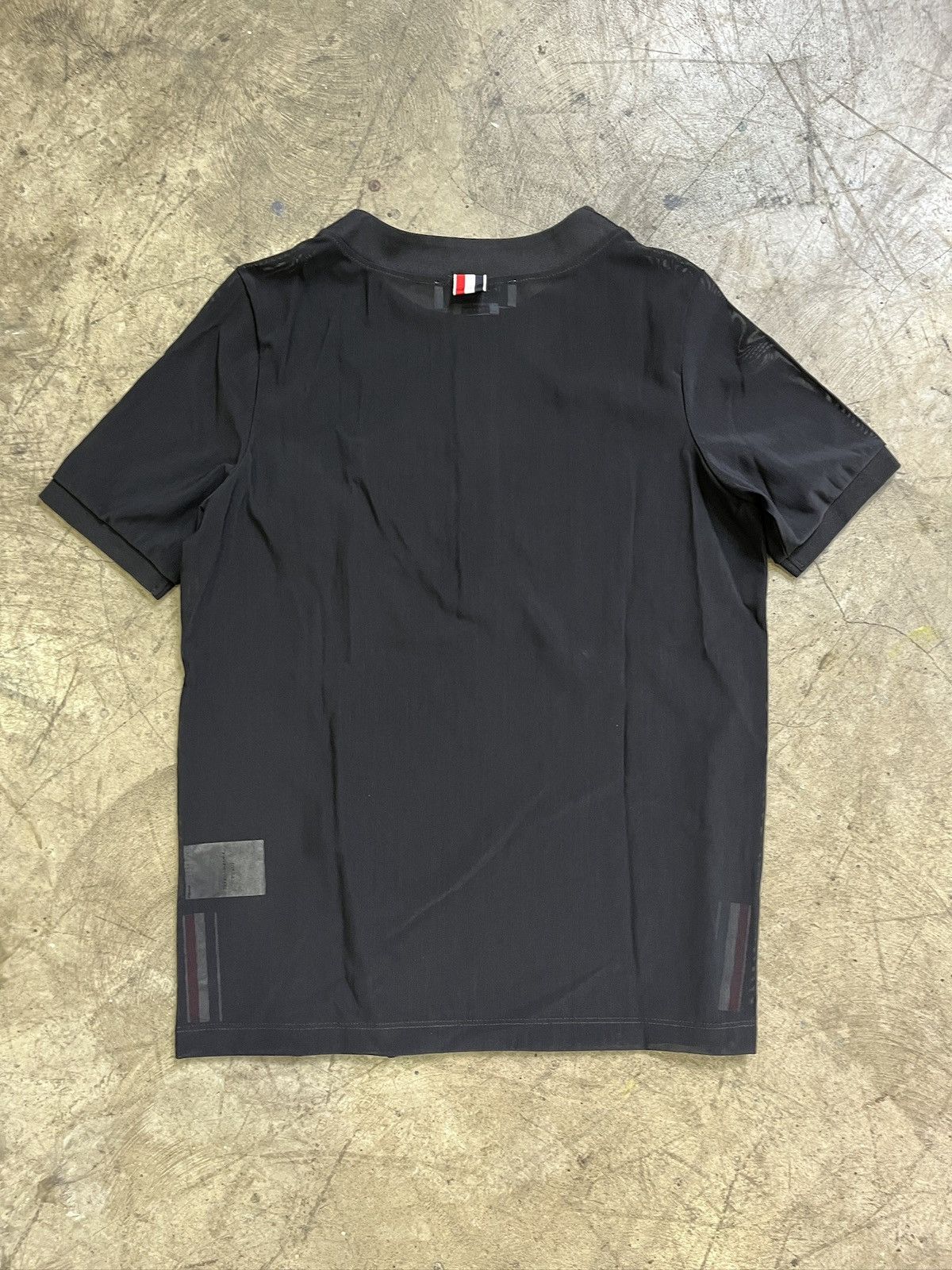 Thom Browne Thom Browne SS22 Mesh Polo Shirt (unisex) Size US XS / EU 42 / 0 - 2 Thumbnail