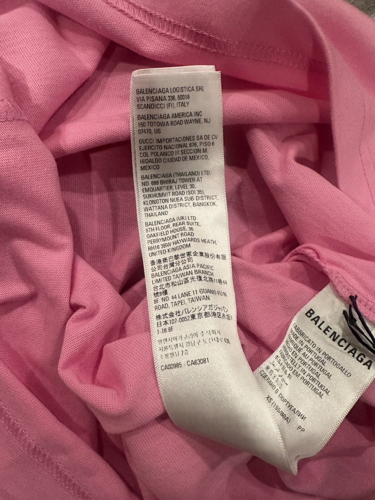 Balenciaga Balenciaga Pink BB TShirt Size US XS / EU 42 / 0 - 10 Thumbnail