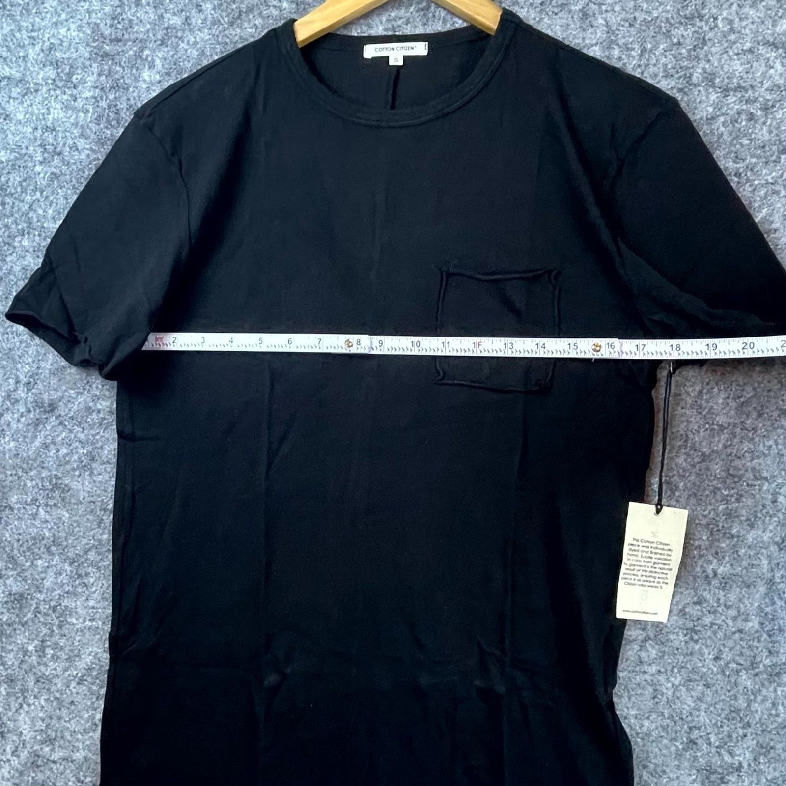 COTTONCITIZEN Cotton Citizen Jagger T-Shirt Men Small Jet Black Crew Neck Size US S / EU 44-46 / 1 - 3 Thumbnail