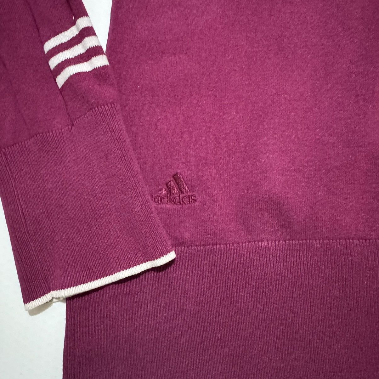 Adidas Adidas Women’s Purple Sweater Long Sleeve V Neck Cardigan Size M / US 6-8 / IT 42-44 - 4 Thumbnail