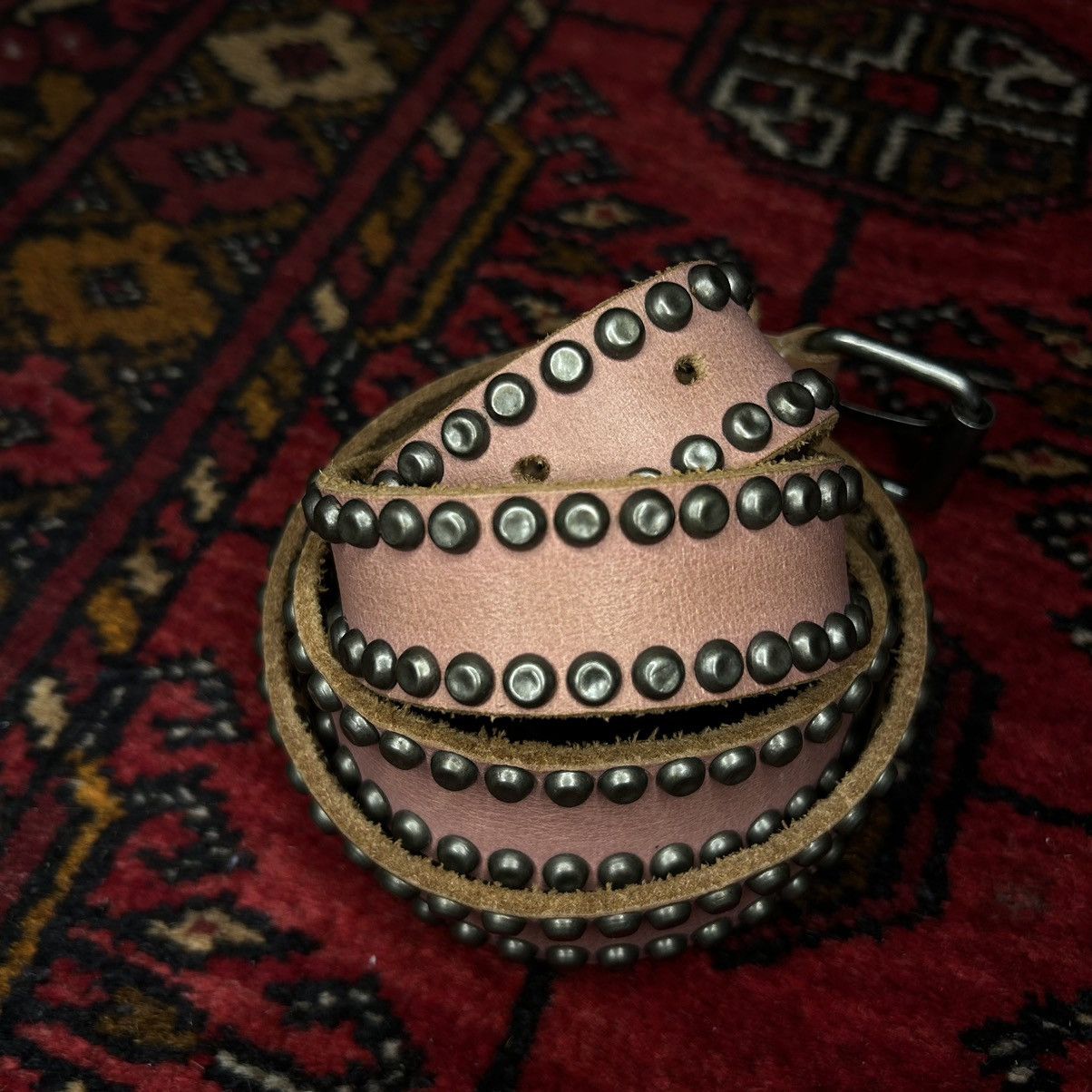 Vintage Brown Studded Western Belt Size ONE SIZE - 3 Thumbnail