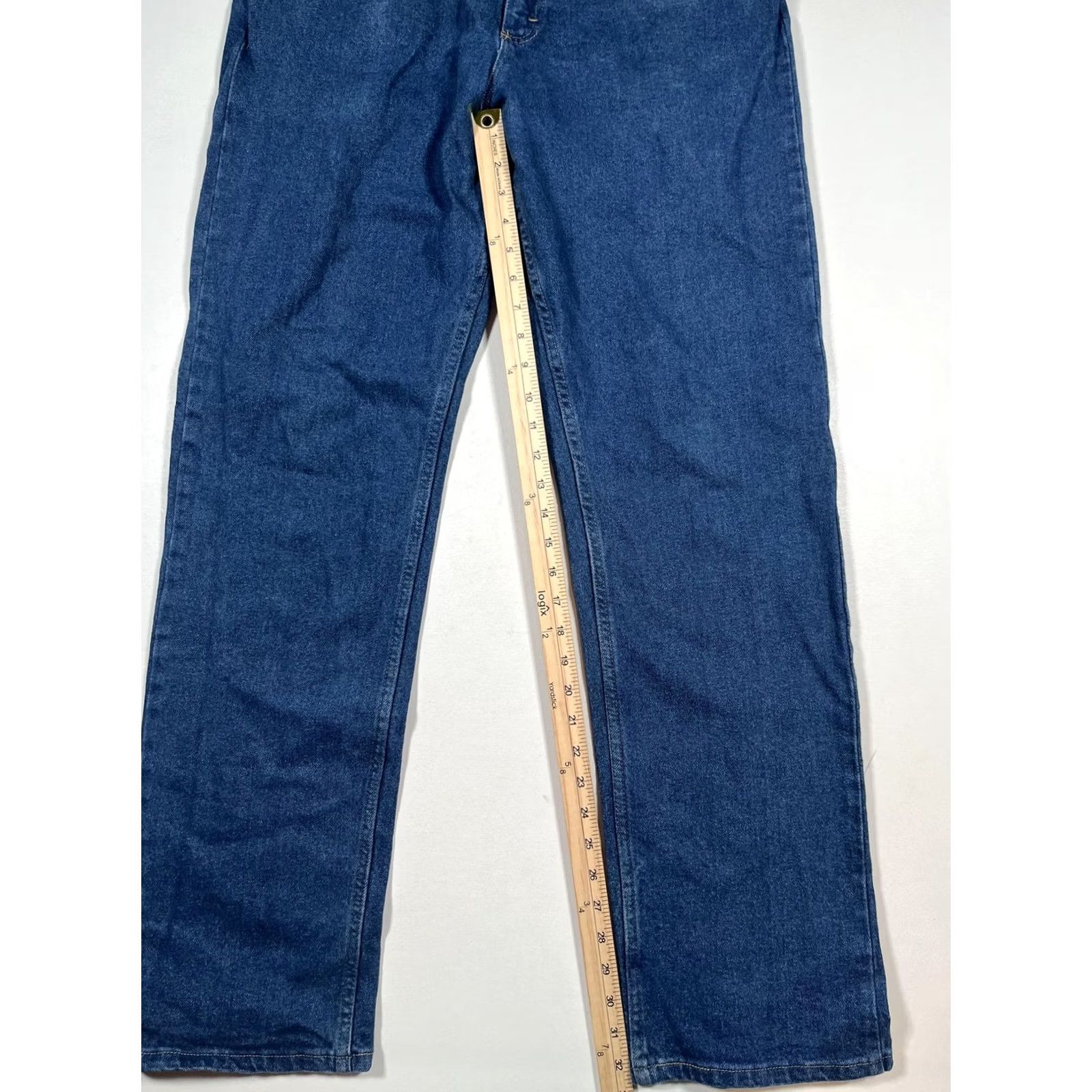 Wrangler Wrangler Jeans Mens 34x34 Blue Med Wash Denim Relaxed Straight Stretch 1007FXVMD Size US 34 / EU 50 - 4 Thumbnail