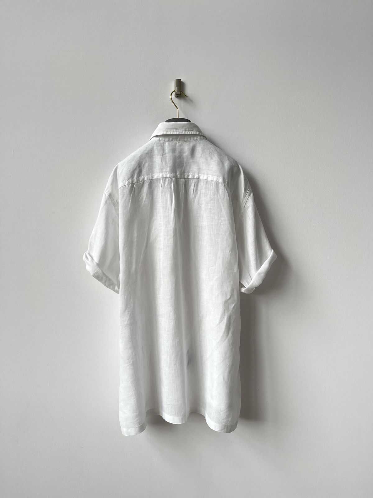 Ermenegildo Zegna Vintage Ermenegildo ZEGNA Sport Linen Shirt Spain Luxury Size US XL / EU 56 / 4 - 6 Thumbnail