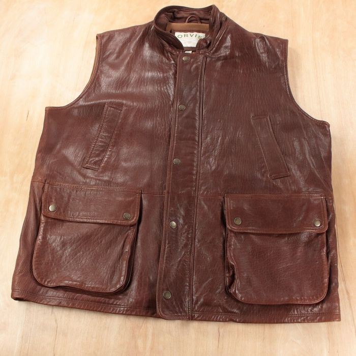 Orvis vtg ORVIS Munitions lambskin leather trapper sport hunting