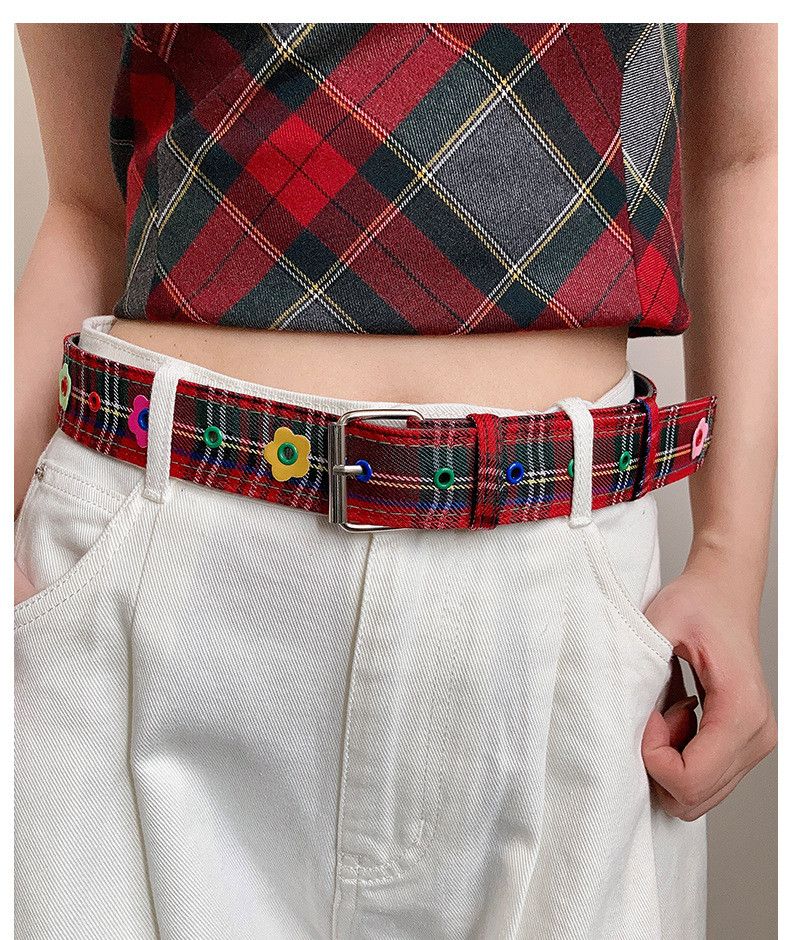 Japanese Brand × Vintage Plaid design belt Size ONE SIZE - 3 Thumbnail
