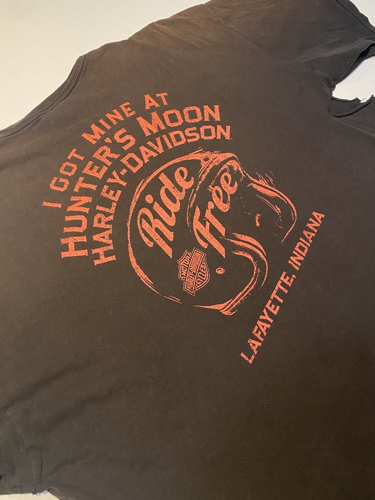 Harley Davidson Vintage Sun Faded Harley Davidson Tshirt Size US XXL / EU 58 / 5 - 8 Thumbnail