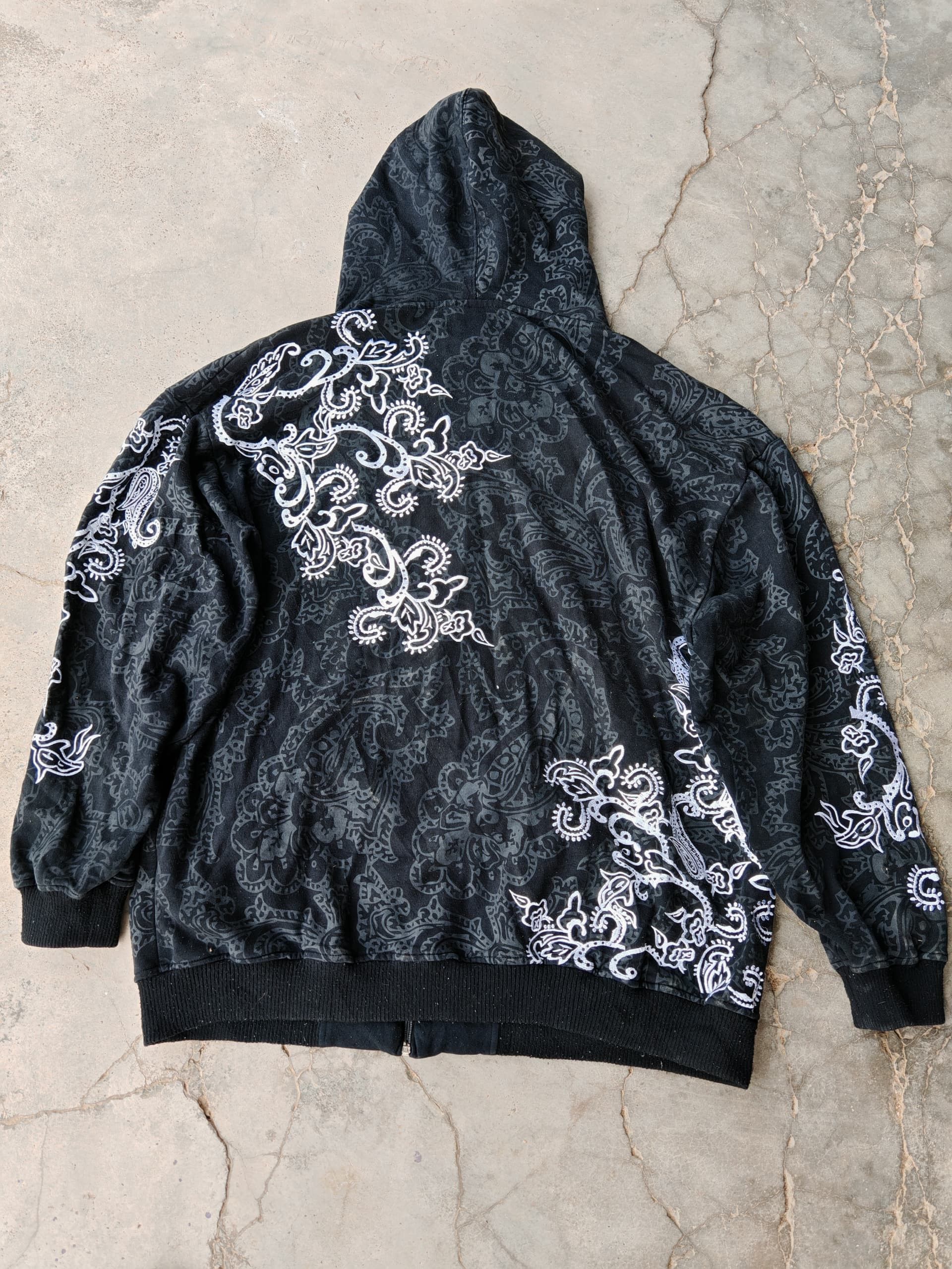 Christian Audigier 🔥Rare Vintage Victorious Embroidery Ed Hardy Style Hoodie Size US XXL / EU 58 / 5 - 7 Thumbnail