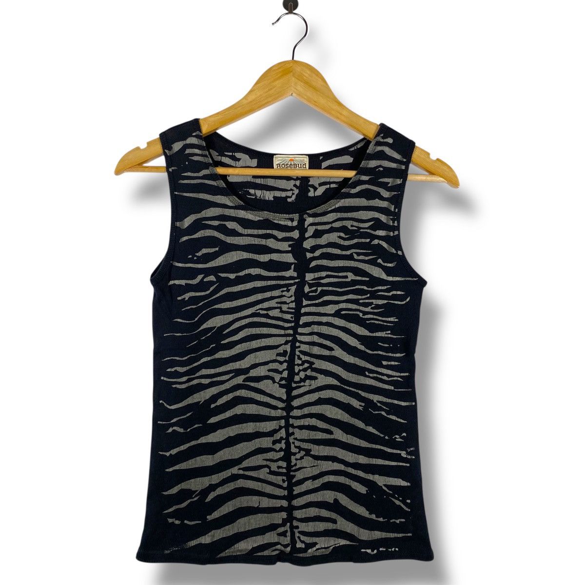 Japanese Brand Japanese Brand ROSEBUD Zebra Stripe Pattern Sleeveless Tank Size ONE SIZE - 1 Thumbnail