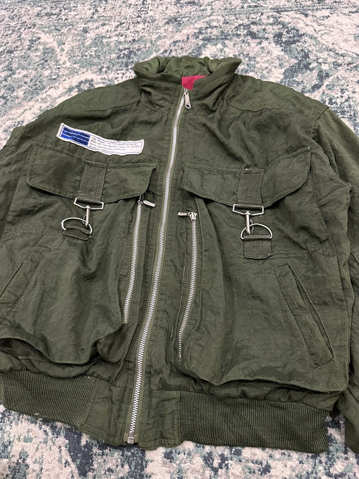Gear for Sports Vintage 1998 Skyline Racing Tean Nissan GTR Cargo Bomber Size US XL / EU 56 / 4 - 3 Thumbnail
