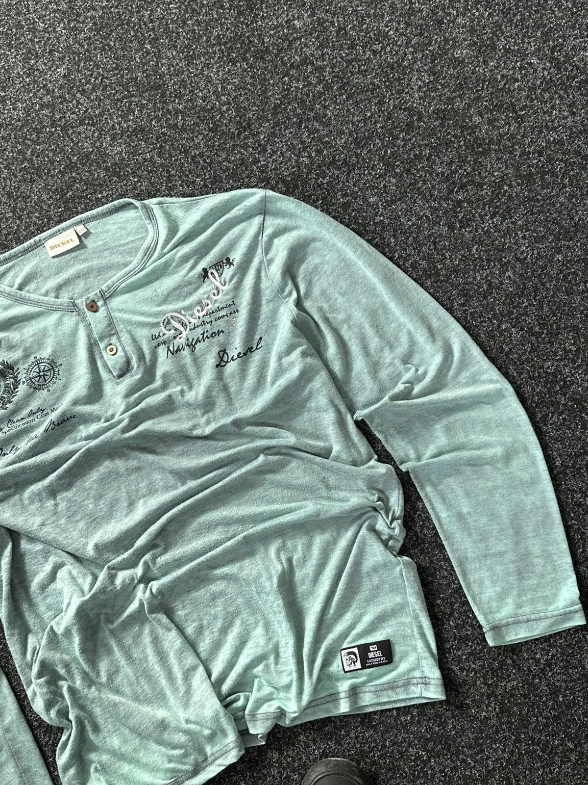 Diesel × Japanese Brand × Vintage 🚨Y2K Vintage Diesel Longsleeve T Shirt Archive Hype avant Size US XXL / EU 58 / 5 - 3 Thumbnail