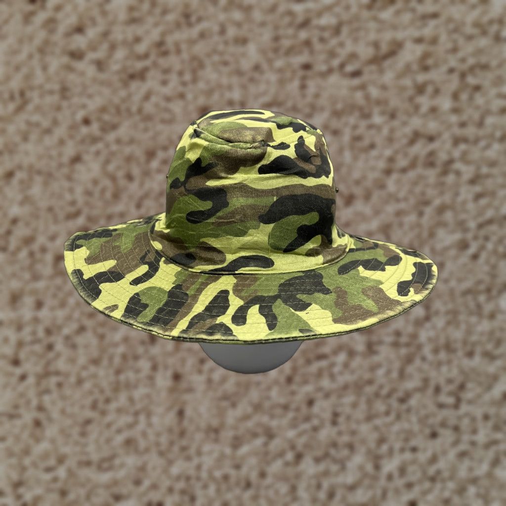 Walmart Camo Bucket Boonie Hat Adult Medium Green Jungle Cotton Outdoors Camp Size ONE SIZE - 1 Thumbnail