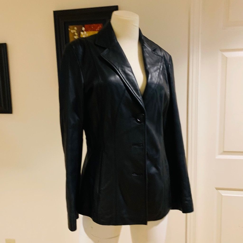 Calvin Klein - Calvin Klein Genuine Leather Black Size S Size S / US 4 / IT 40 - 1 Thumbnail